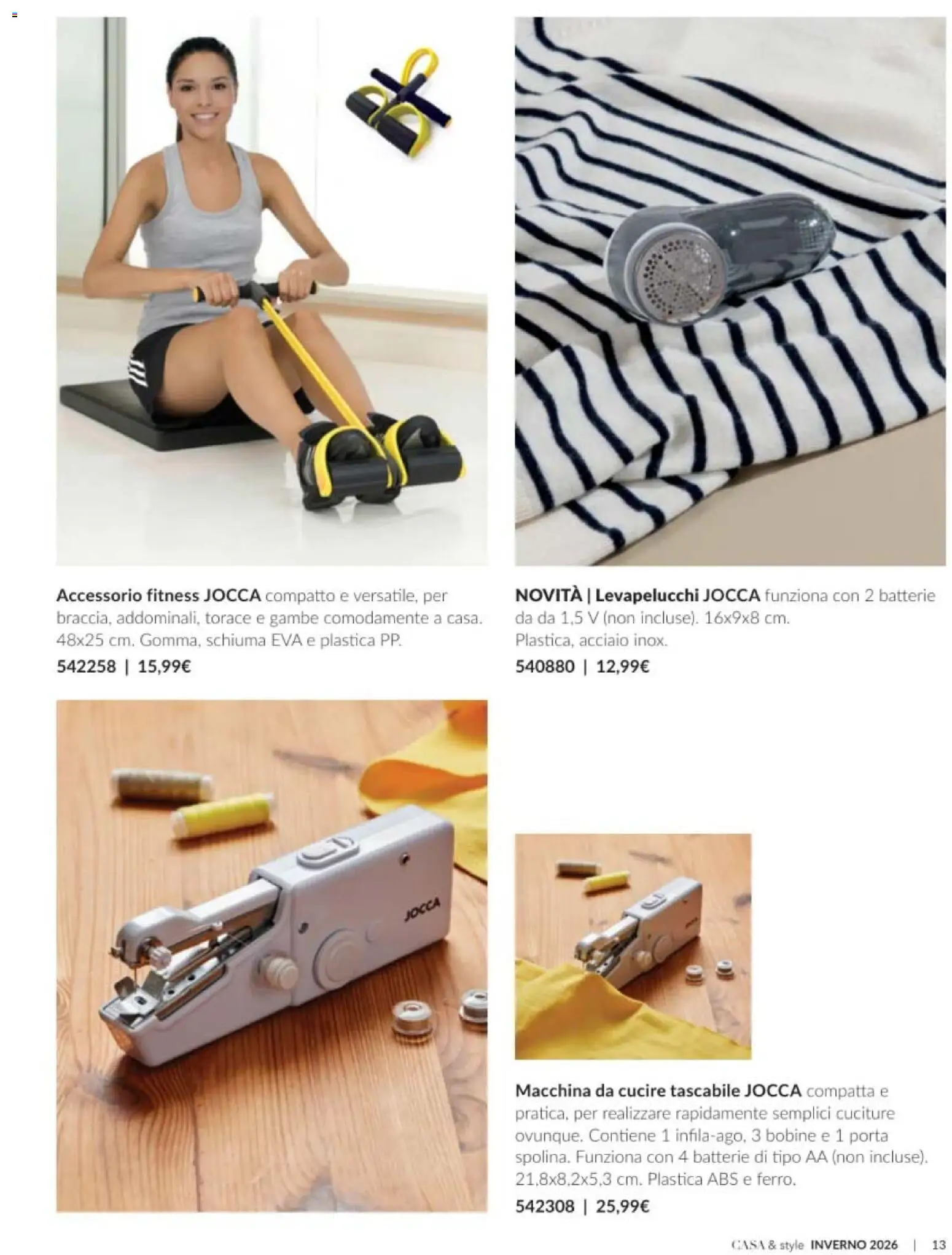 Volantino Avon del 31.12.2025 | Pagina: 13 | Prodotti: Levapelucchi, Macchina da cucire, Batterie