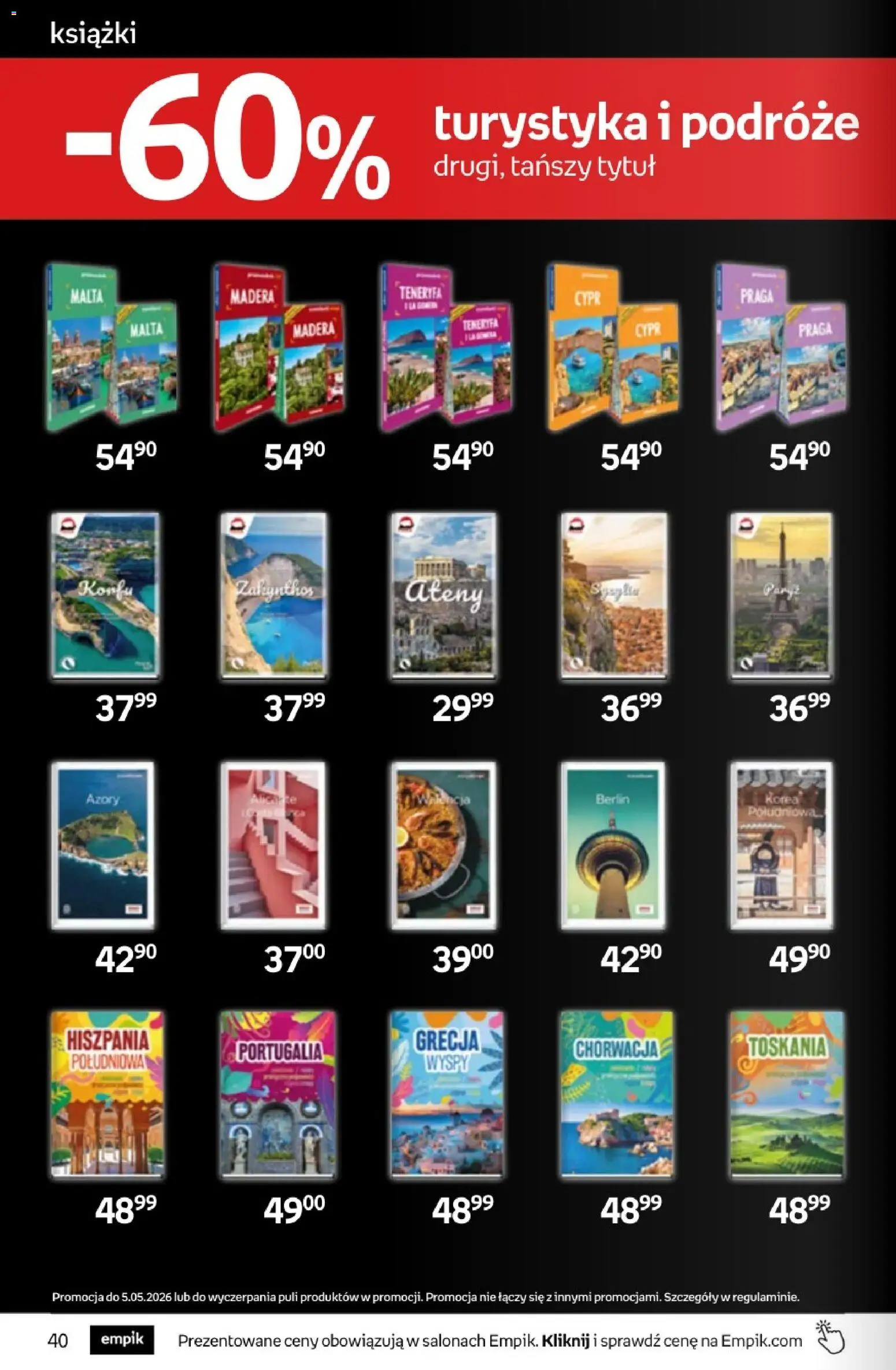 Empik promocje - Tom kultury Książki od 22.04.2026 | Strona: 40 | Produkty: Książki