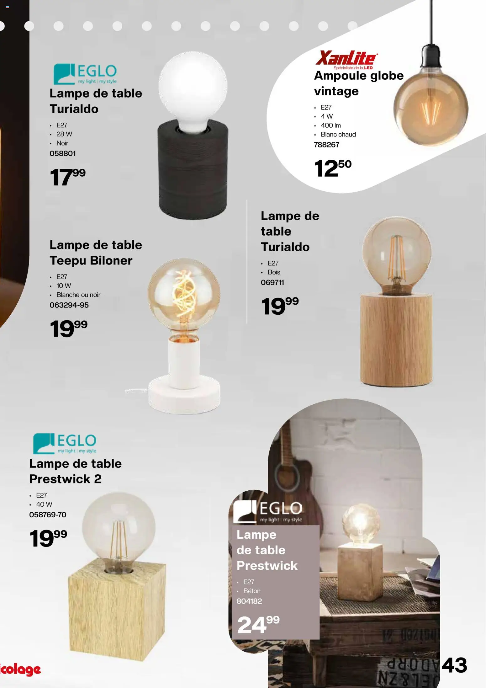 {H1} | Pagina: 43 | Producten: La