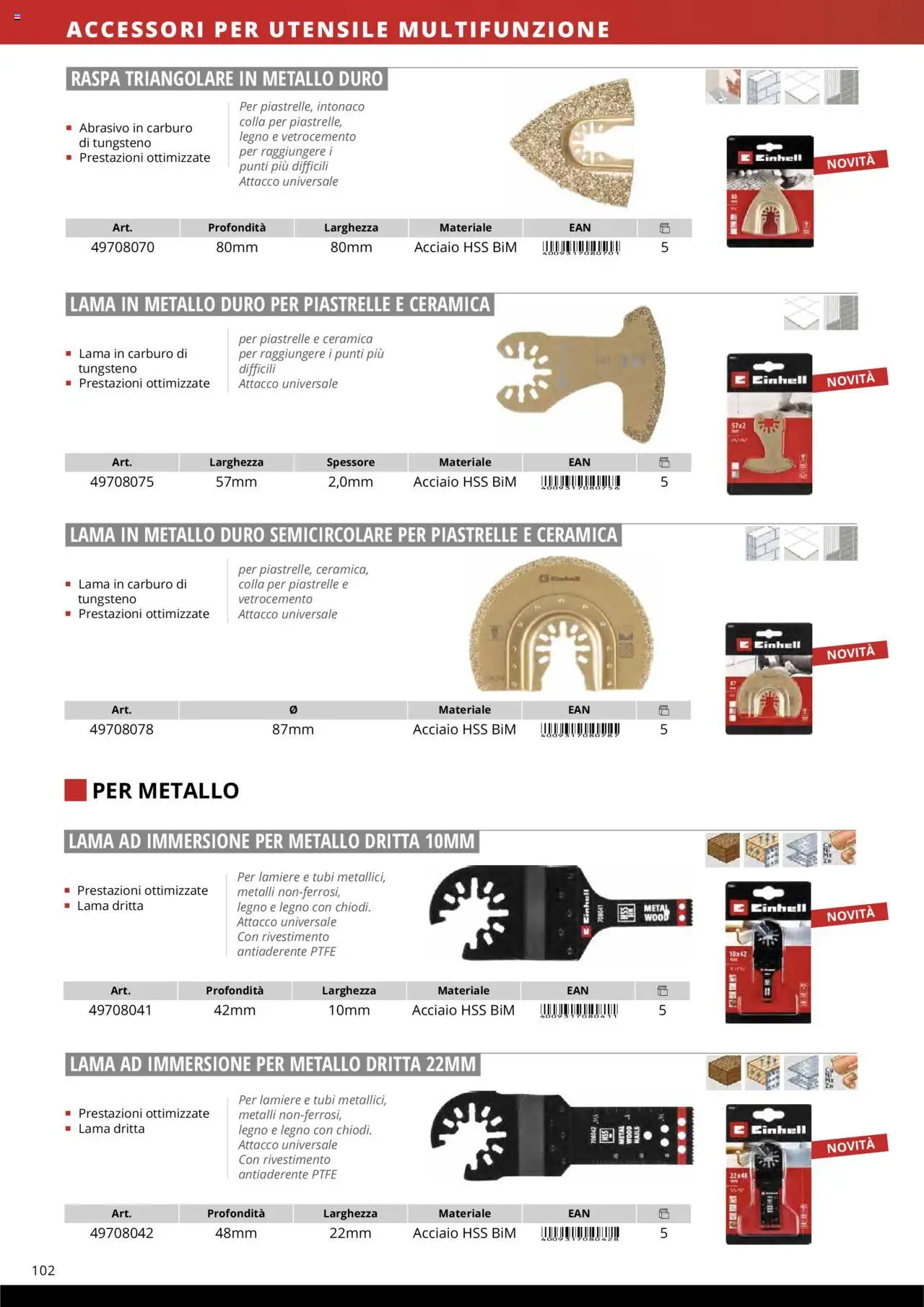 Volantino Einhell del 10.10.2025 | Pagina: 104 | Prodotti: Piastrelle, Colla