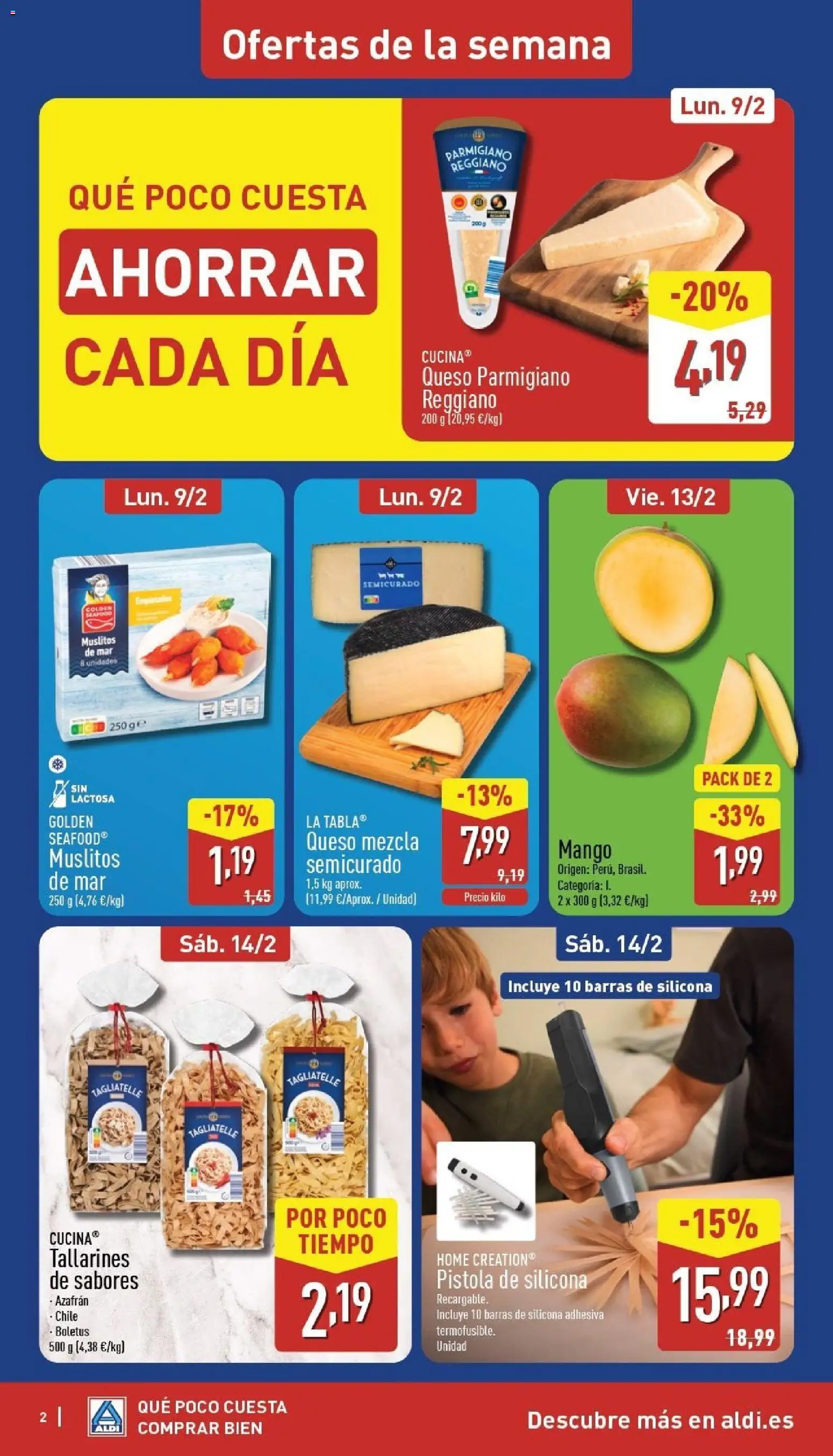 Aldi folleto Baleares │ válido desde el 09.02.2026 | Página: 2 | Productos: Queso, Ρούτερ