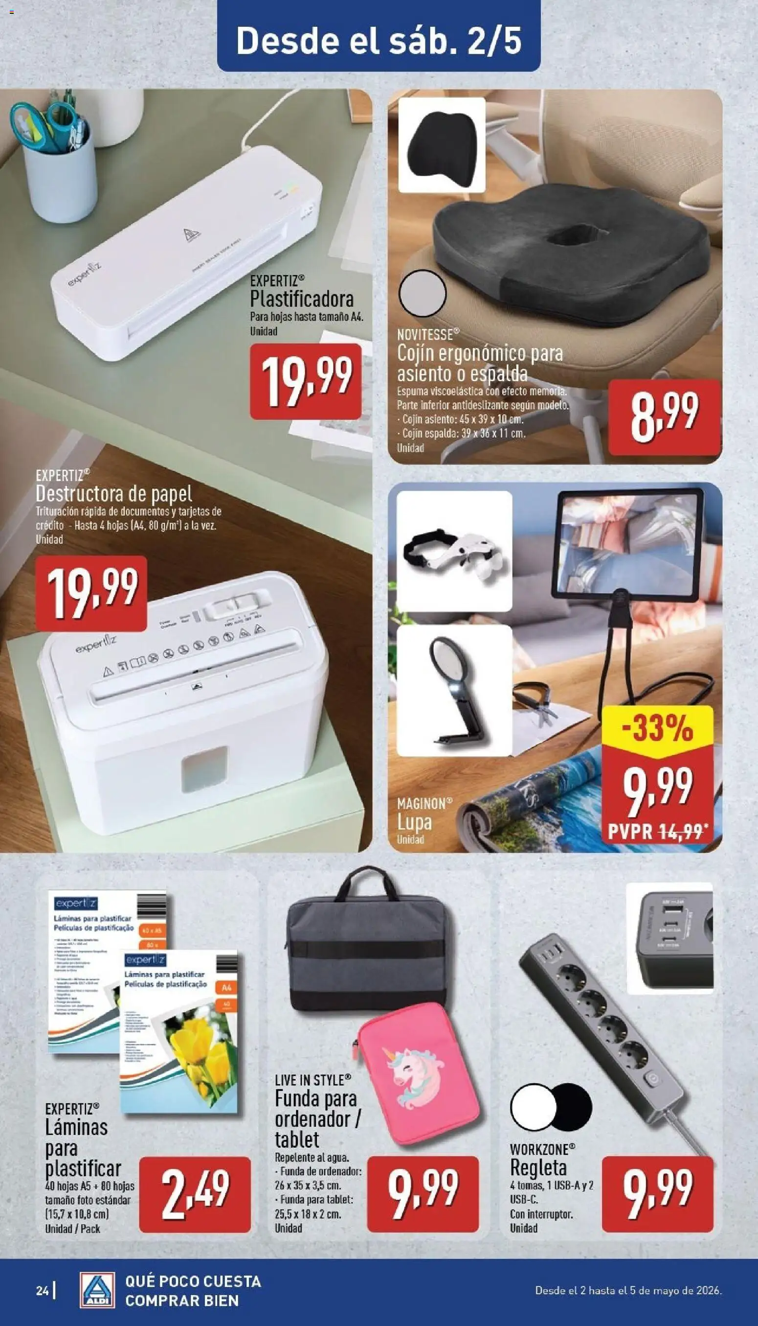 Aldi folleto Península │ válido desde el 27.04.2026 | Página: 24 | Productos: Autoradio, Tablet, Funda, Cojín