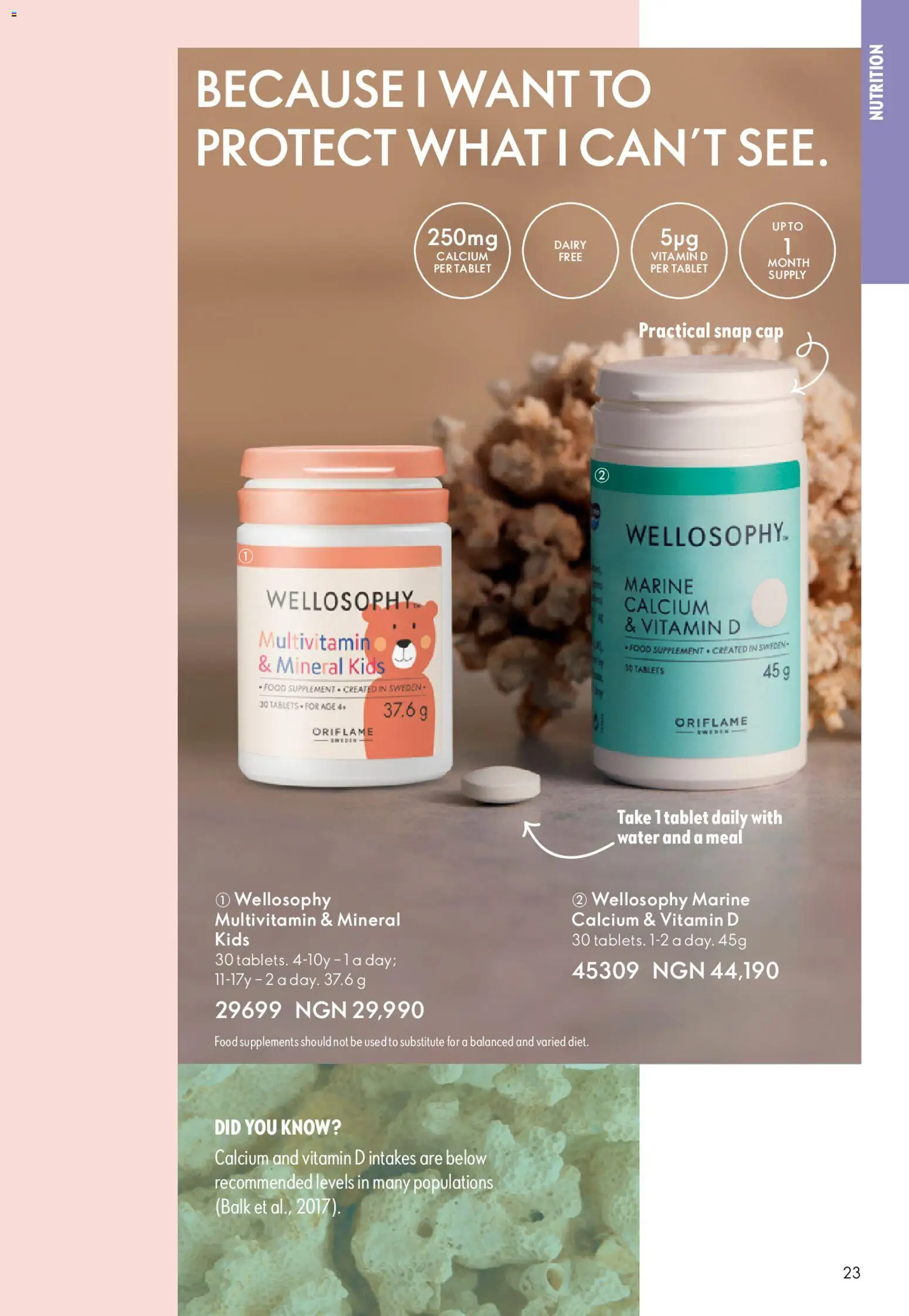 Oriflame Catalogue valid from 01.11.2025 | Page: 23 | Products: Tablet, Water, Cap