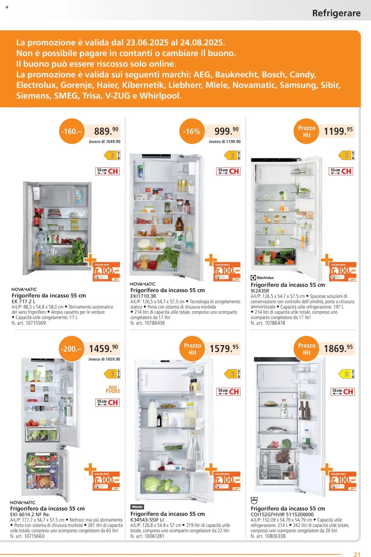 Fust Aktionen IT ab 28.07.2025 | Seite: 21 | Produkte: Miele