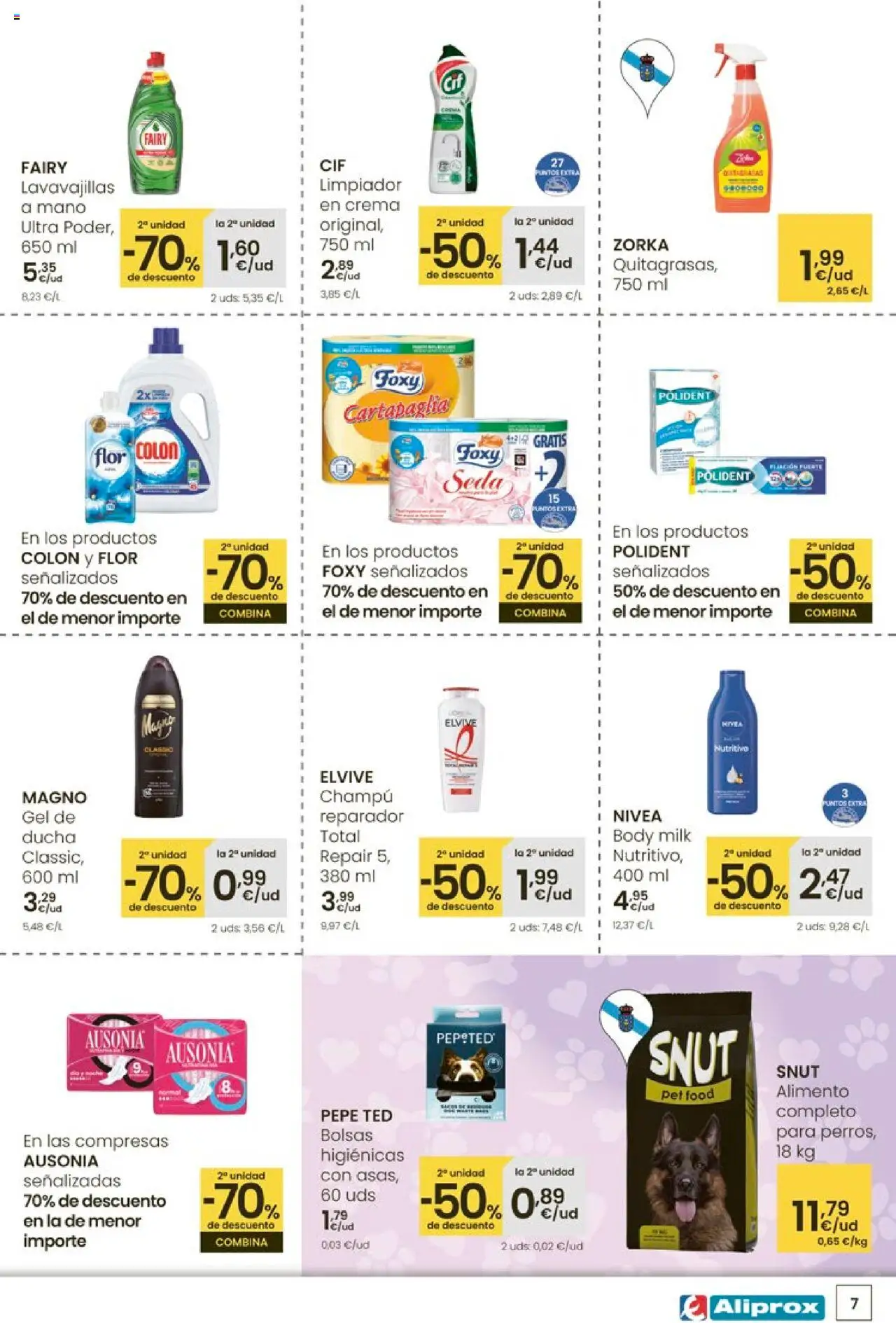 Eroski - Aliprox │ válido desde el 18.09.2025 | Página: 7 | Productos: Crema, Lavavajillas, Γλυφιτζούρι, Body