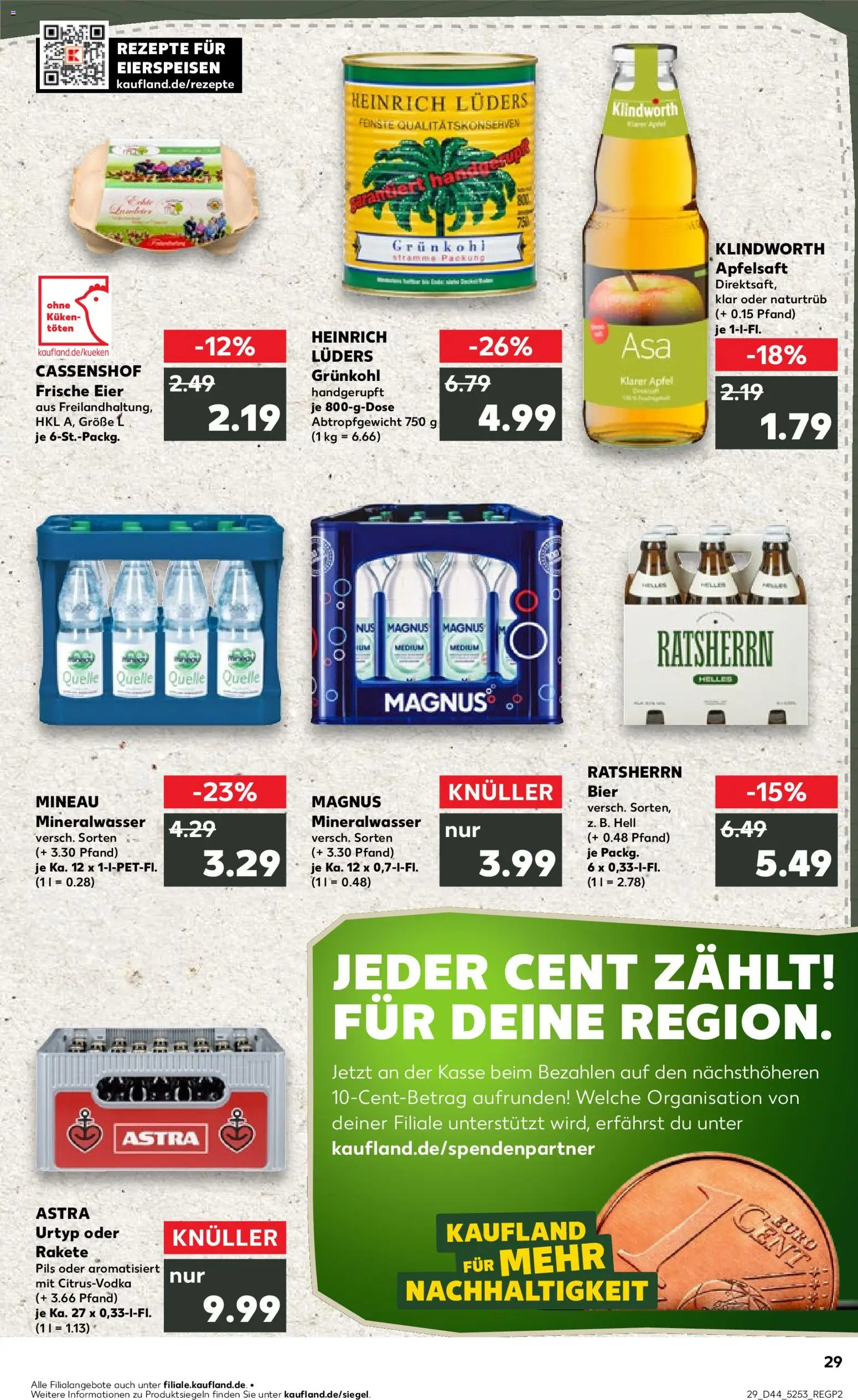 Kaufland prospekt Hamburg	 – gültig ab 02.11.2025 | Seite: 29 | Produkte: Eier, Bier, Äpfel, Apfelsaft
