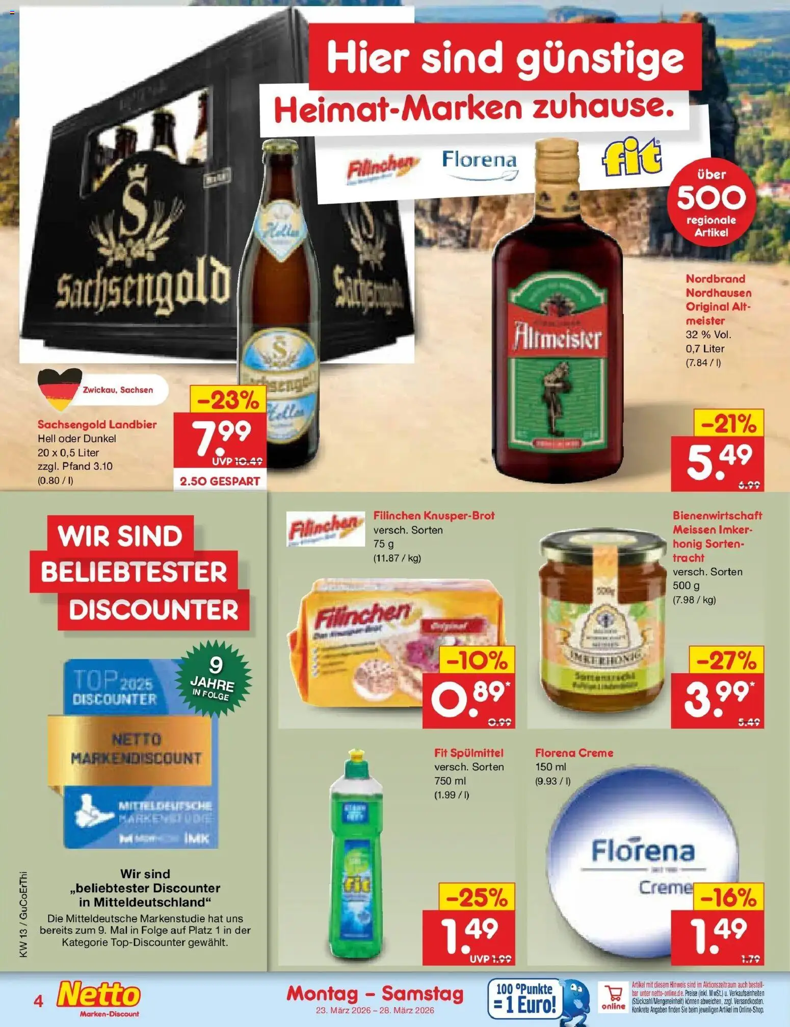 Netto Marken-Discount Prospekt Machern	 – gültig ab 23.03.2026 | Seite: 27 | Produkte: Top, Creme