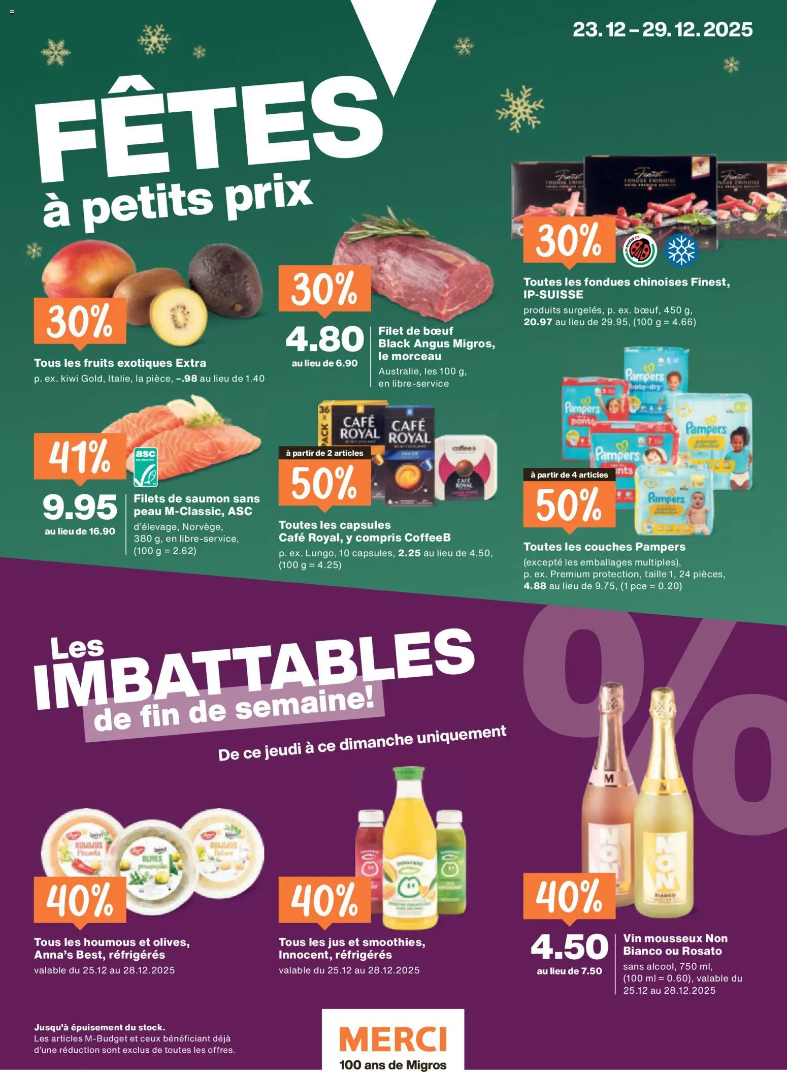 Migros Magazin FR – gültig ab 22.12.2025 | Seite: 48 | Produkte: Kiwi, Fondue, Pampers