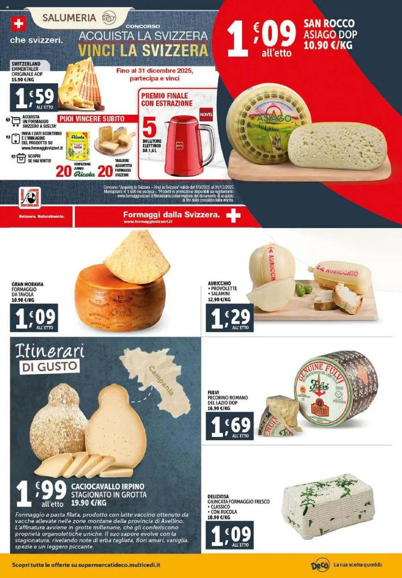 Volantino Decò del 23.09.2025 | Pagina: 2 | Prodotti: Rucola, Latte, Tagliere, Pecorino Romano