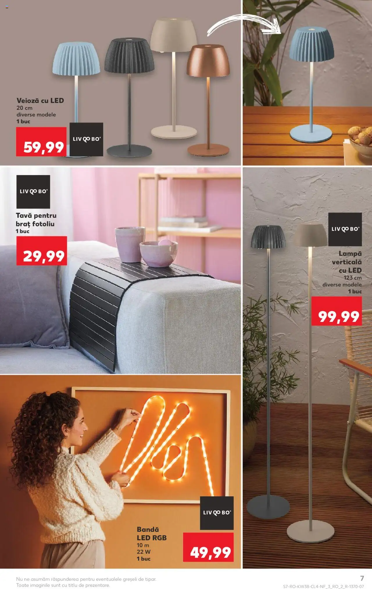 Noul catalog Kaufland – valabil de la 17.09.2025 | Pagină: 7 | Produse: Fotoliu, Babak, Lampă, Veioză