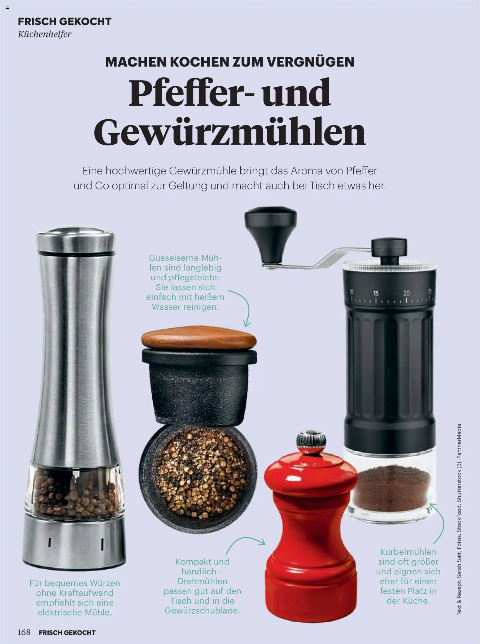 Billa  Frisch Gekocht gültig ab 01.12.2025 | Seite: 168 | Produkte: Wasser, Pfeffer, Tisch