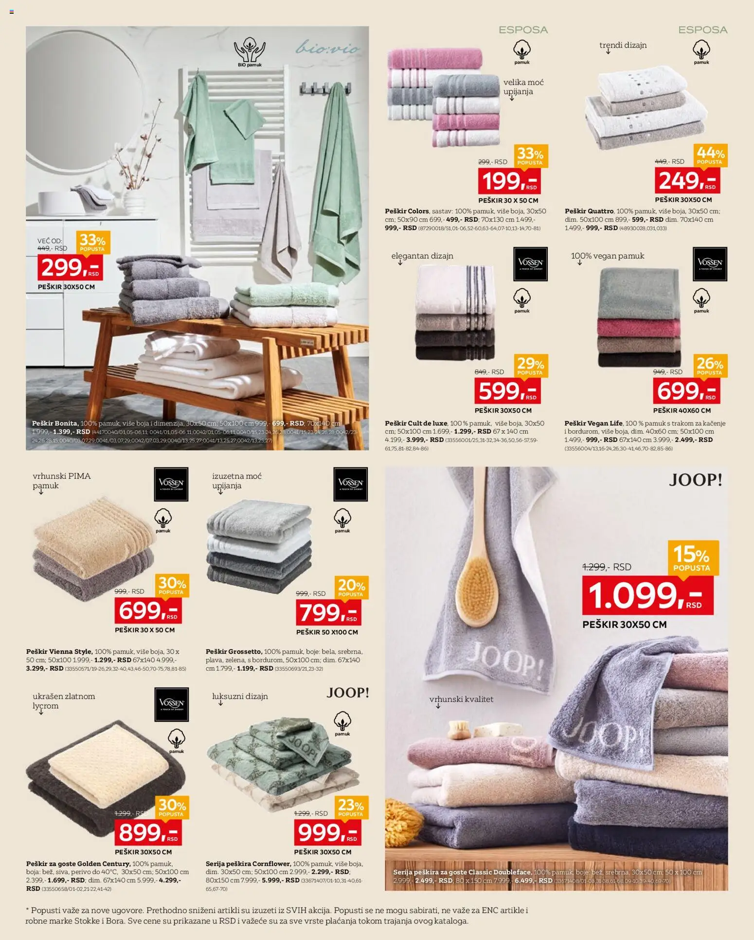 Lesnina XXXL katalog - važi od 27.10.2025 | Strana: 10 | Proizvode: Peškir