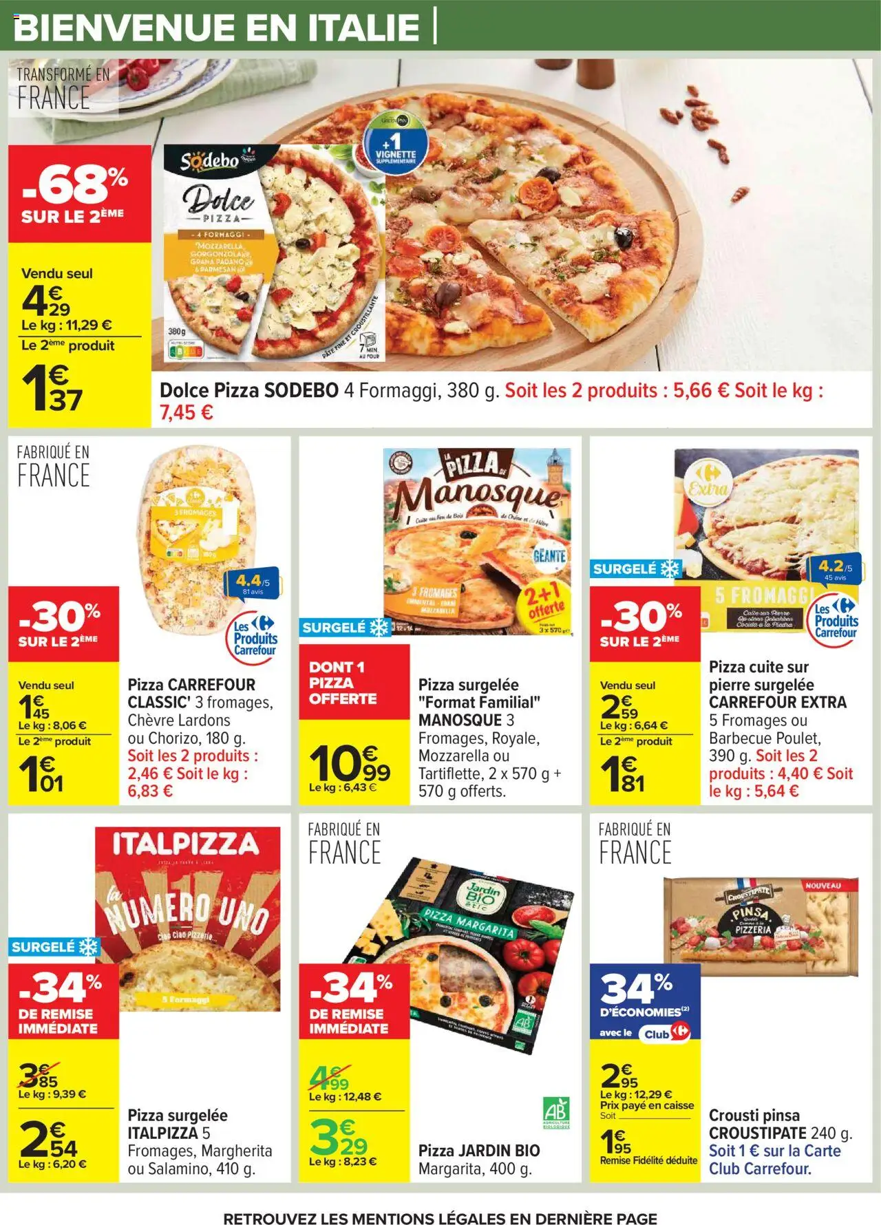  | Page: 38 | Produits: Pinsa, Pizza surgelée, Barbecue, Four