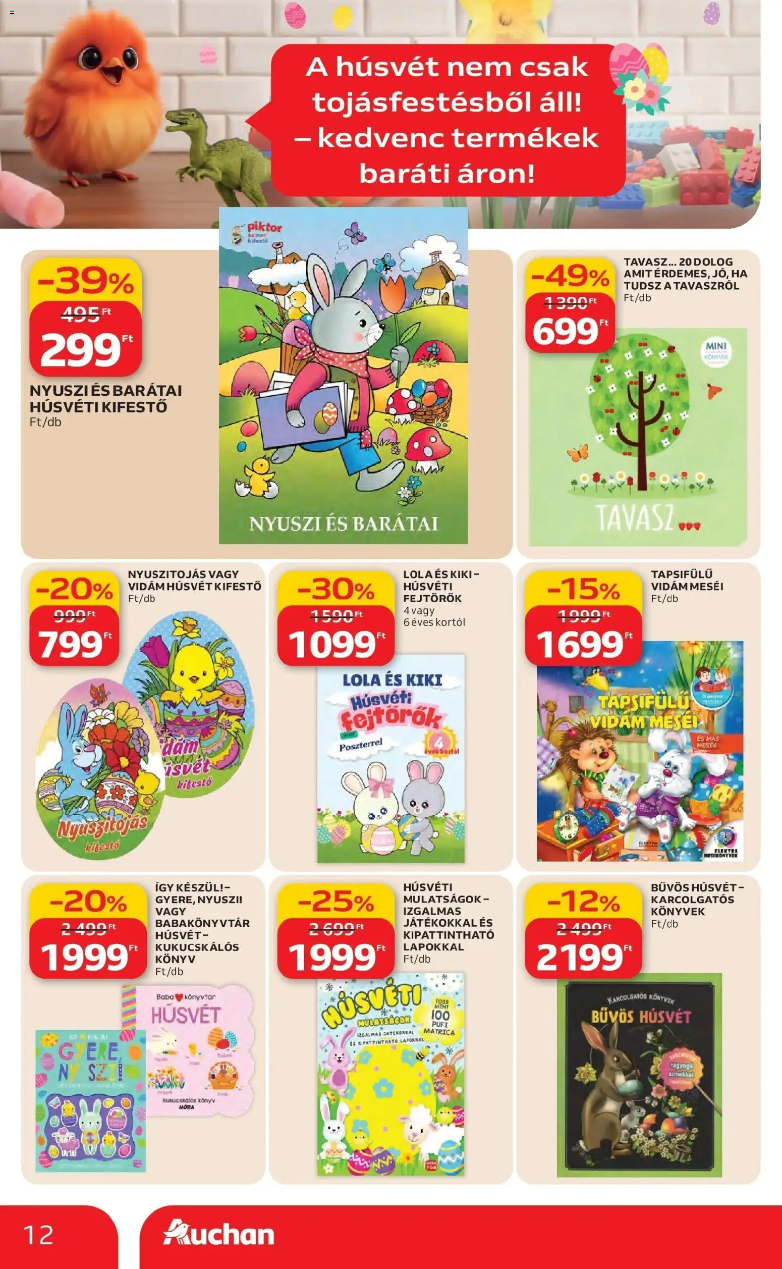 Auchan akciós ujság - amely érvényes a következő dátumtól: 26.02.2026 | Oldal: 12 | Termékek: Könyvek