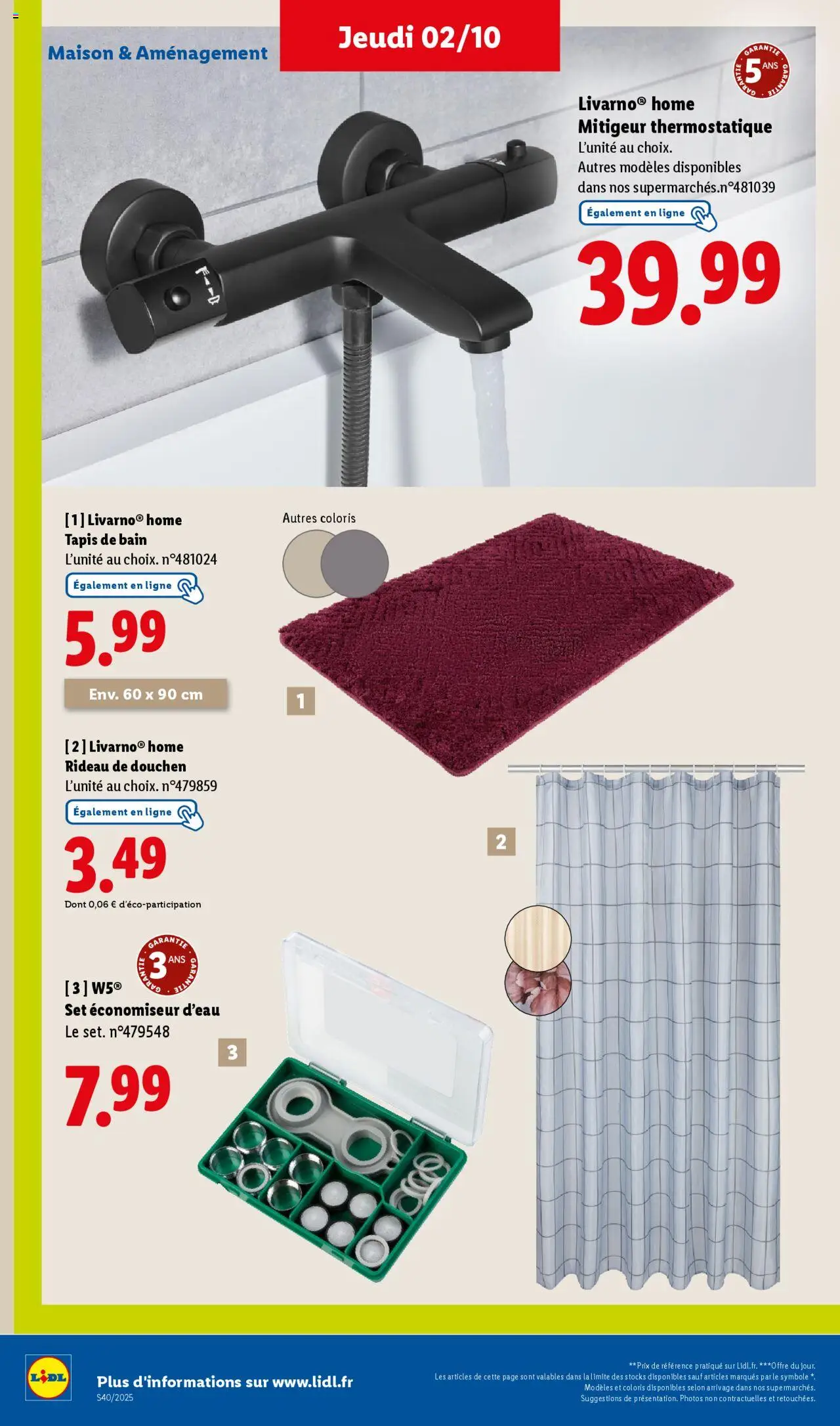  | Page: 46 | Produits: Tapis de bain, Tapis, Rideau