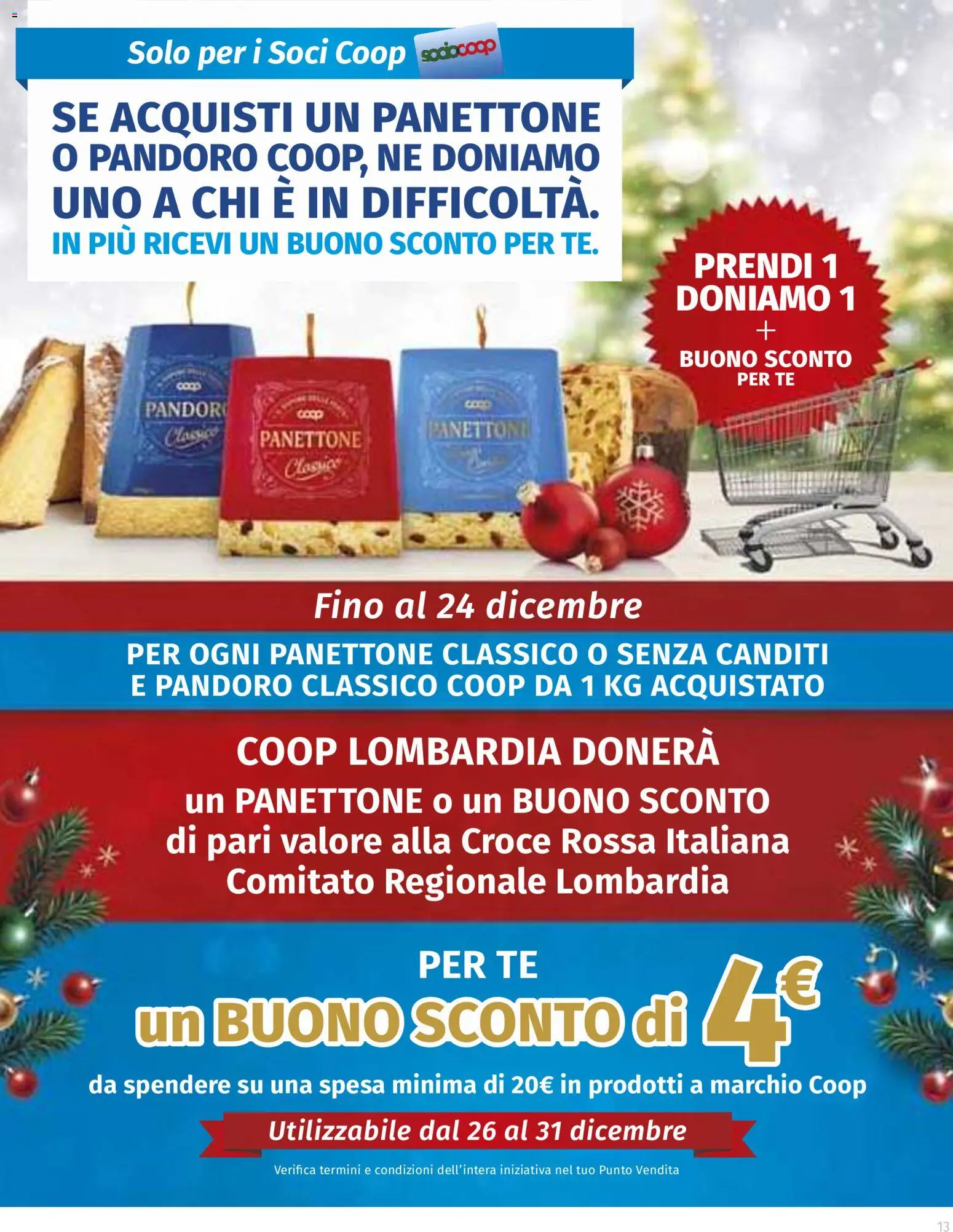 Volantino Ipercoop del 22.12.2025 | Pagina: 13 | Prodotti: Tè, Pandoro, Panettone