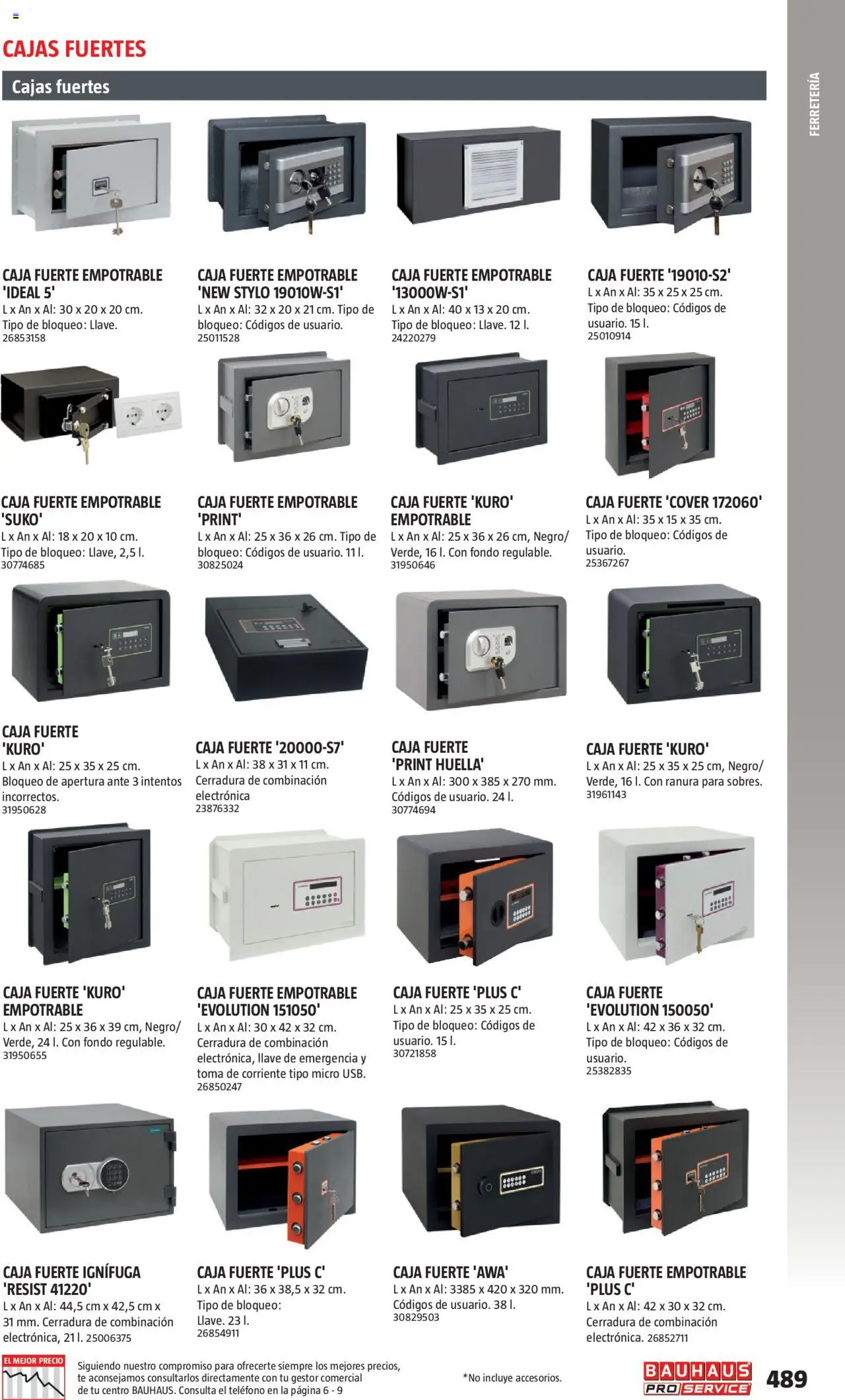 Bauhaus - ProService  │ válido desde el 24.02.2025 | Página: 489 | Productos: Té, Teléfono, Caja