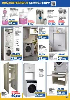 Anteprima del volantino Orizzonte Elettrodomestici catalogo valido a partire dal 01.11.2025 | Pagina: 11 | Prodotti: Ripiano, Anticalcare, Lavatrice, Asciugatrice