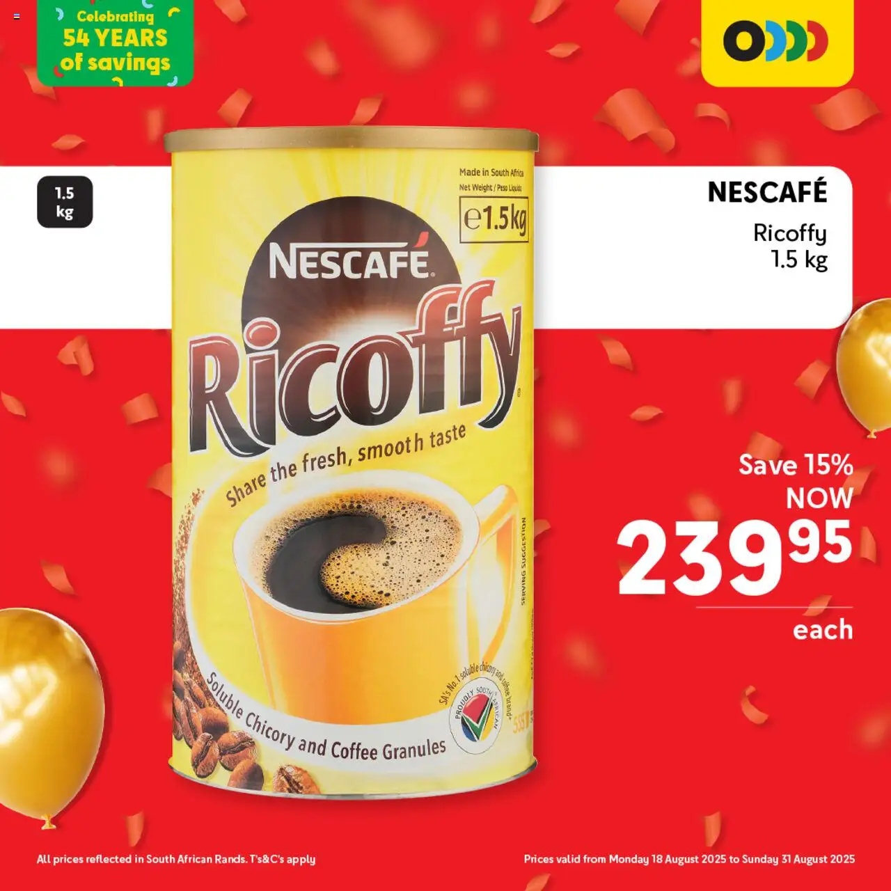 Makro After Party Breakfast  │ valid from 18.08.2025 | Page: 13 | Products: Coffee