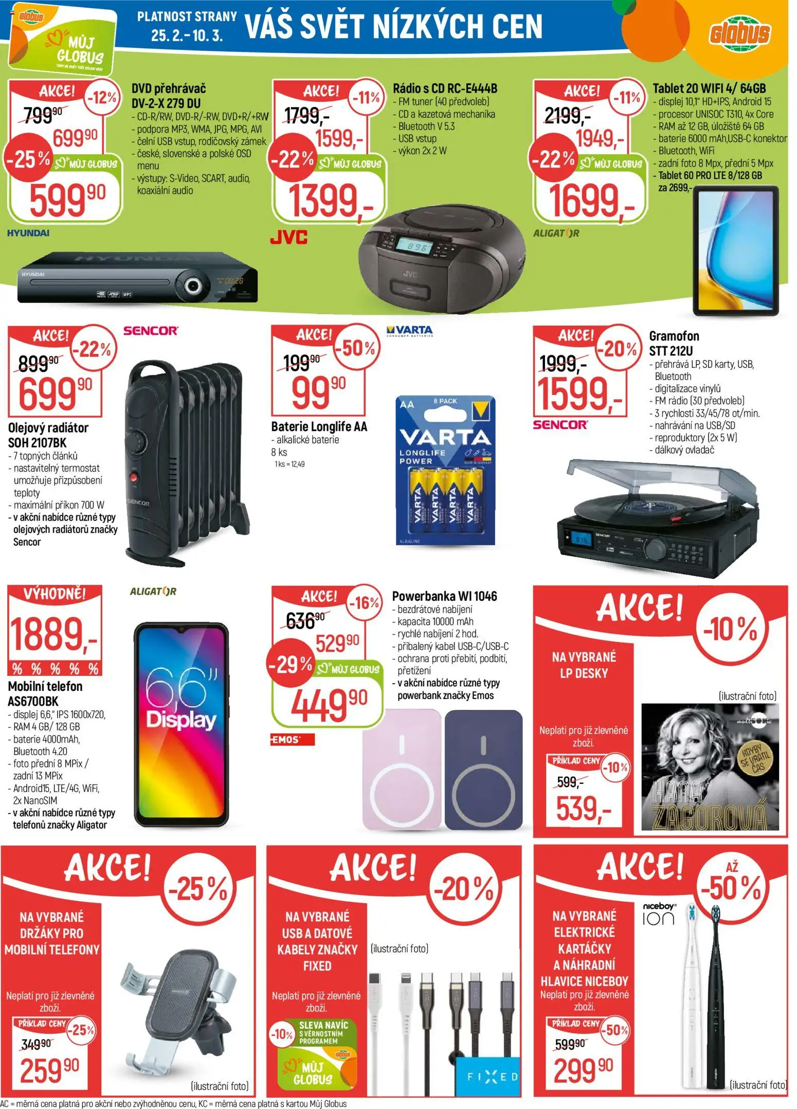 Globus leták - České Budějovice od 25.02.2026 | Strana: 30 | Produkty: Telefony, Powerbanka, USB, Mobilní telefony