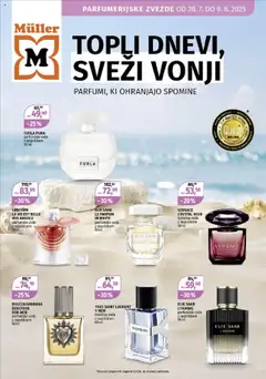 Müller katalog  parfumerijske zvezde - pregled letaka veljavnega od 28.07.2025