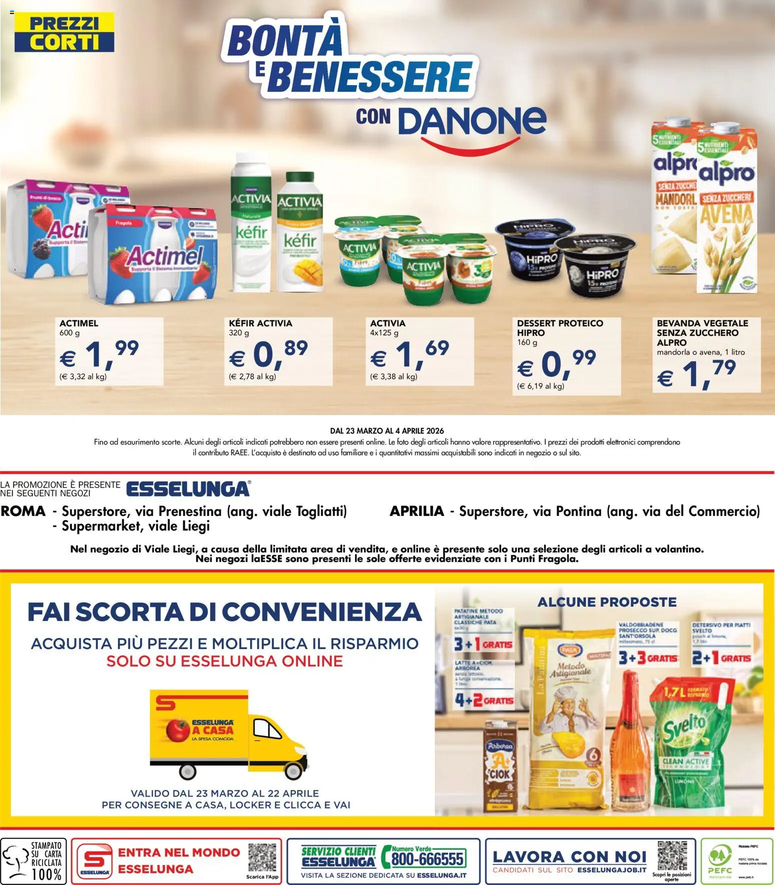 Volantino Esselunga S del 23.03.2026 | Pagina: 29 | Prodotti: Detersivo per piatti, Patatine, Prosecco, Zucchero