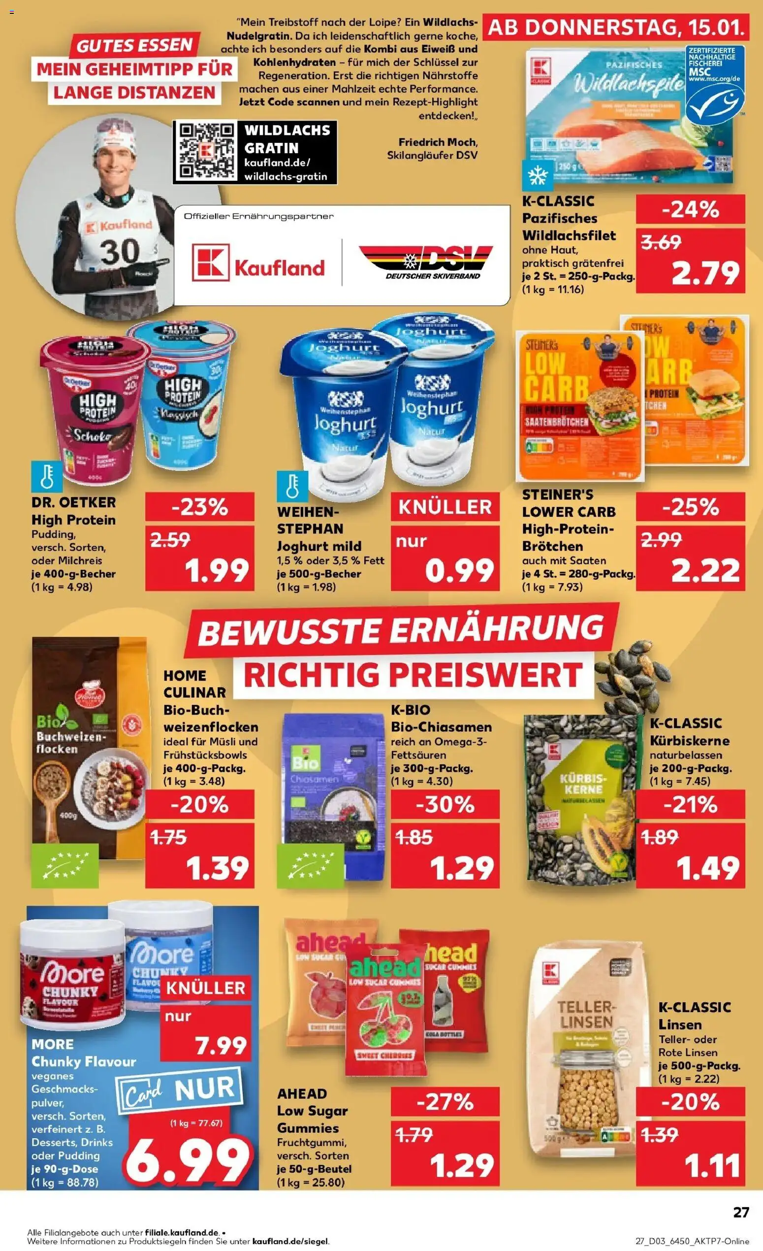 Kaufland prospekt Königsbrunn	 – gültig ab 19.01.2026 | Seite: 27 | Produkte: Musli, Pudding, Kürbis, Flocken