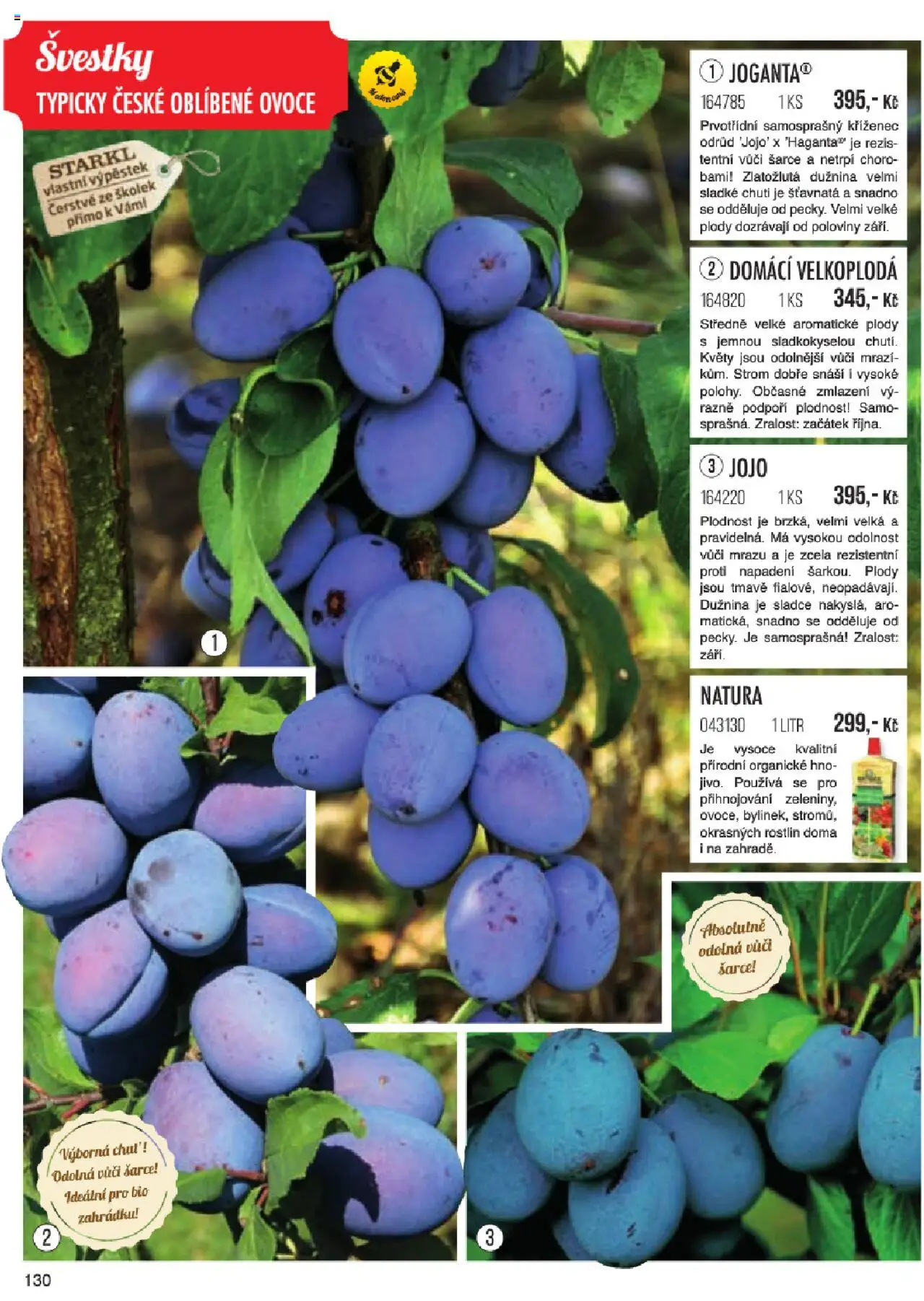 Starkl katalog jaro 2024 od 06.01.2025 | Strana: 130 | Produkty: Jojo, Ovoce, Švestky
