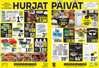 Minimani-mainoslehti voimassa 18.02.2026 alkaen