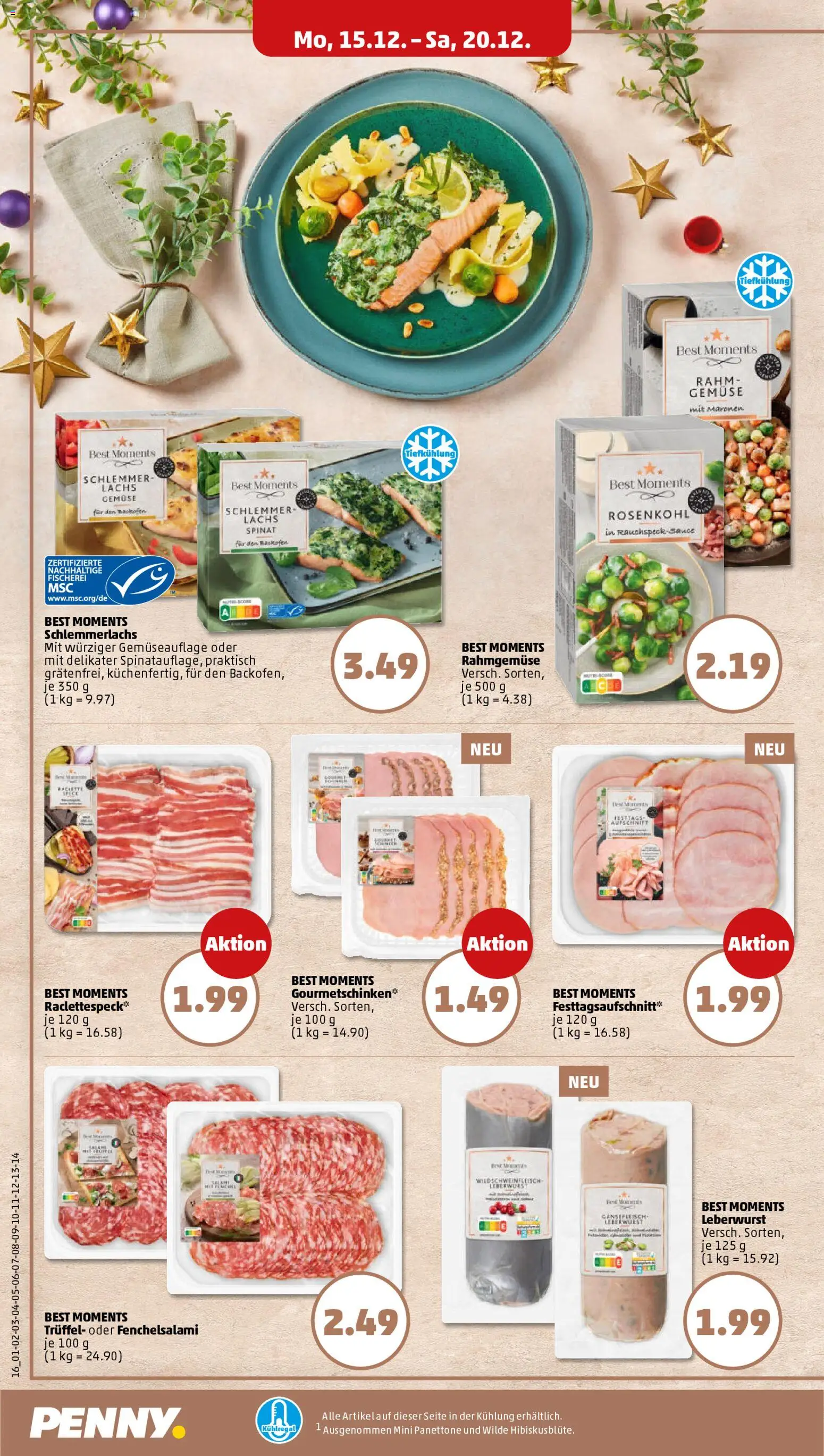 Penny Prospekt 	 – gültig ab 15.12.2025 | Seite: 20 | Produkte: Lachs, Gemüse, Backofen