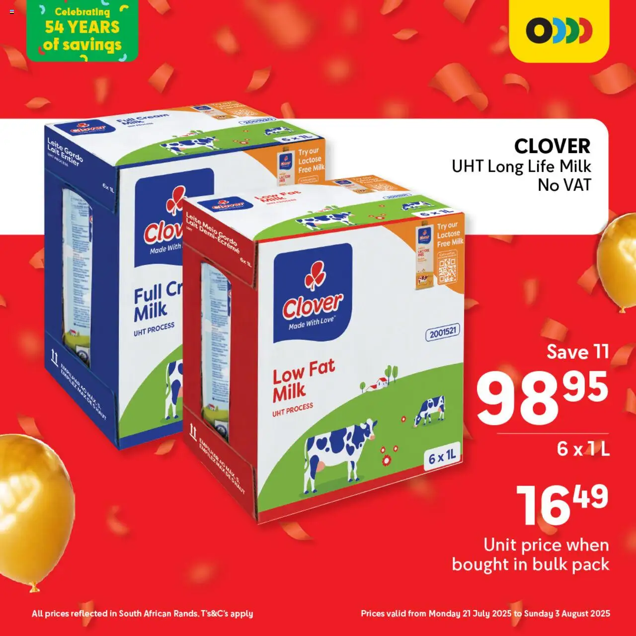 Makro Birthday Price-Drop │ valid from 21.07.2025 | Page: 1 | Products: Milk