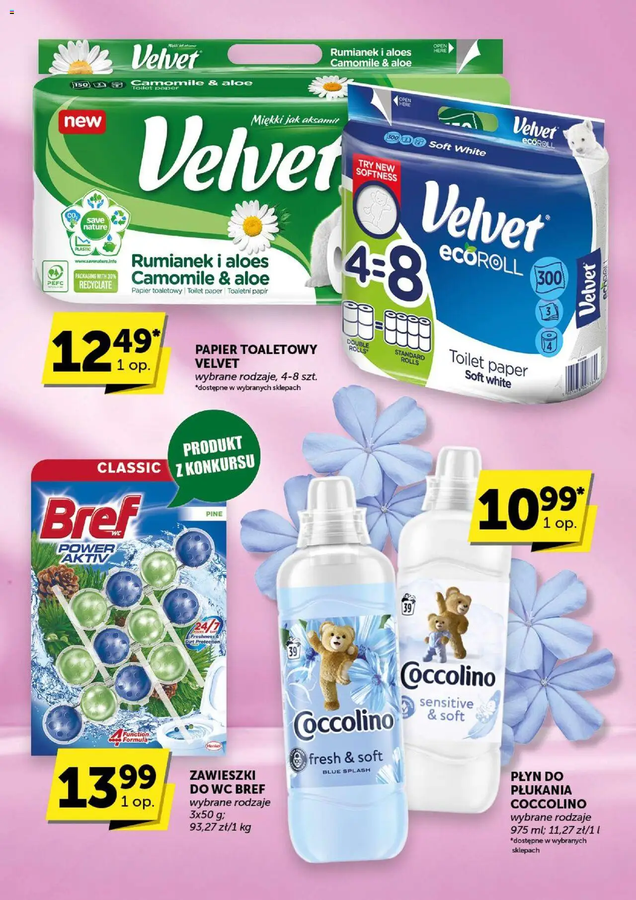 Groszek Gazetka od 07.08.2025 | Strona: 46 | Produkty: Papier toaletowy, Coccolino, Aloes