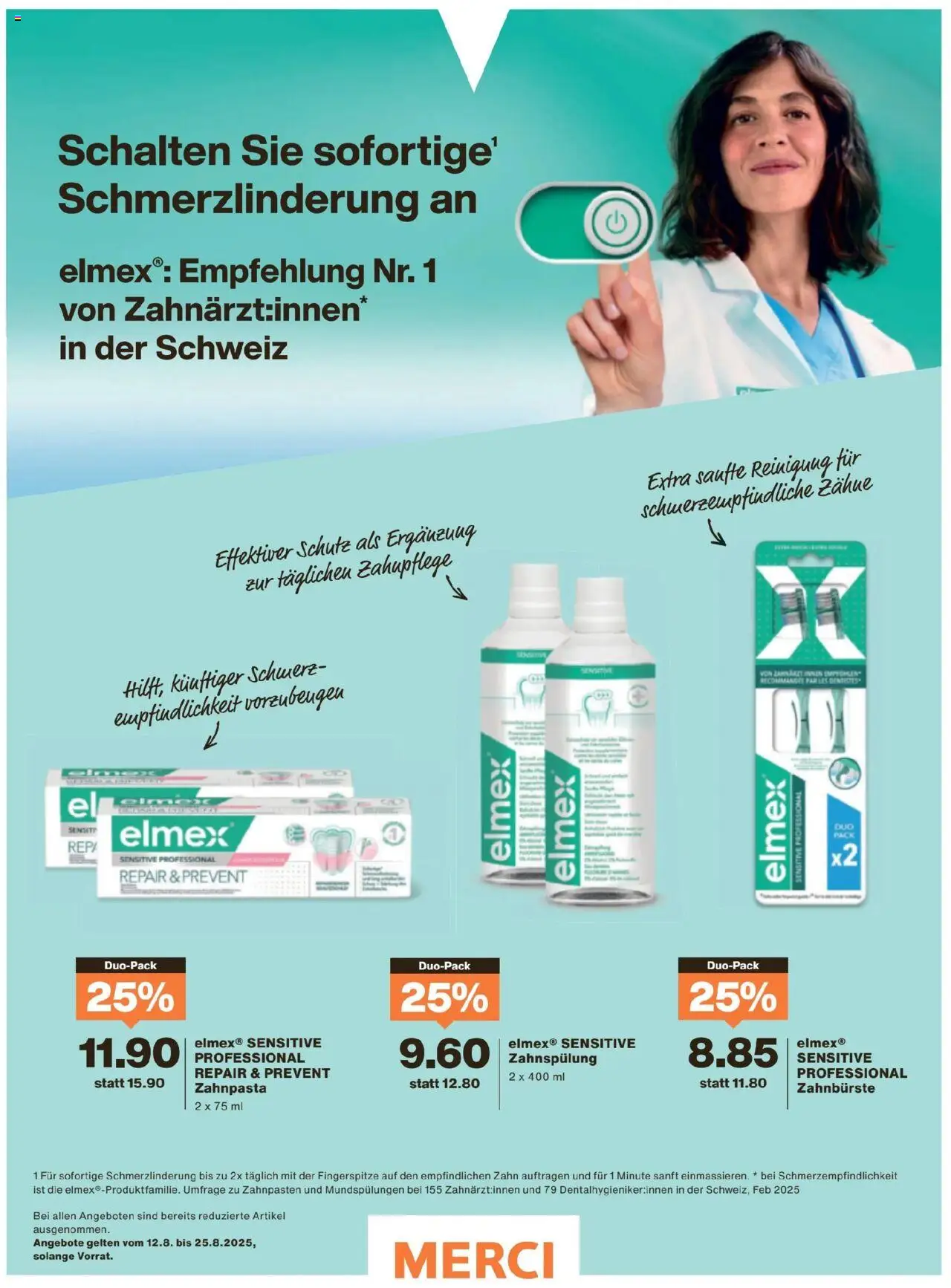 Migros - Magazin ab 12.08.2025 | Seite: 60 | Produkte: Zahnpasta, Zahnbürste