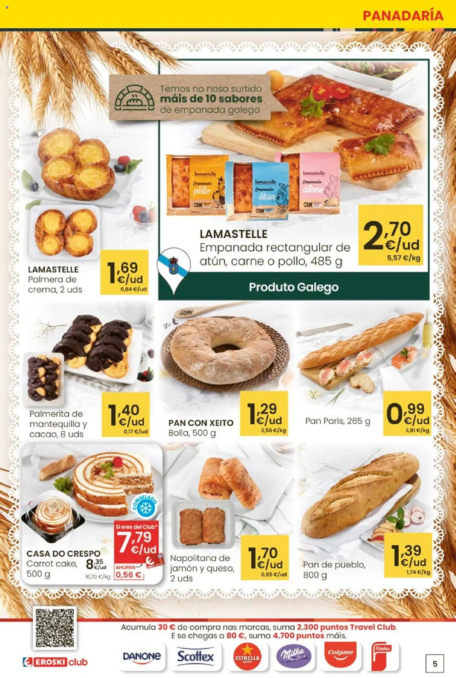 Eroski Quieres ahorrar conmigo │ válido desde el 26.03.2026 | Página: 5 | Productos: Pan, Jamón, Συσκευή ροής