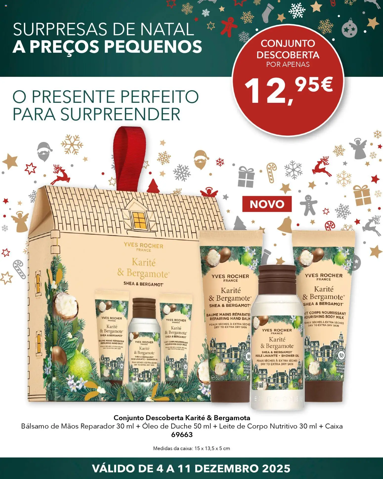 Yves Rocher - Surpresas de natal │ válido de 04.12.2025 | Página: 3 | Produtos: Caixa, Leite, Óleo