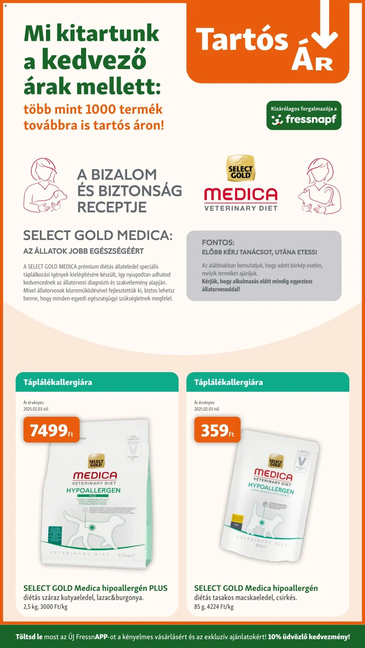 Fressnapf akciós ujság - amely érvényes a következő dátumtól: 09.04.2026 | Oldal: 3