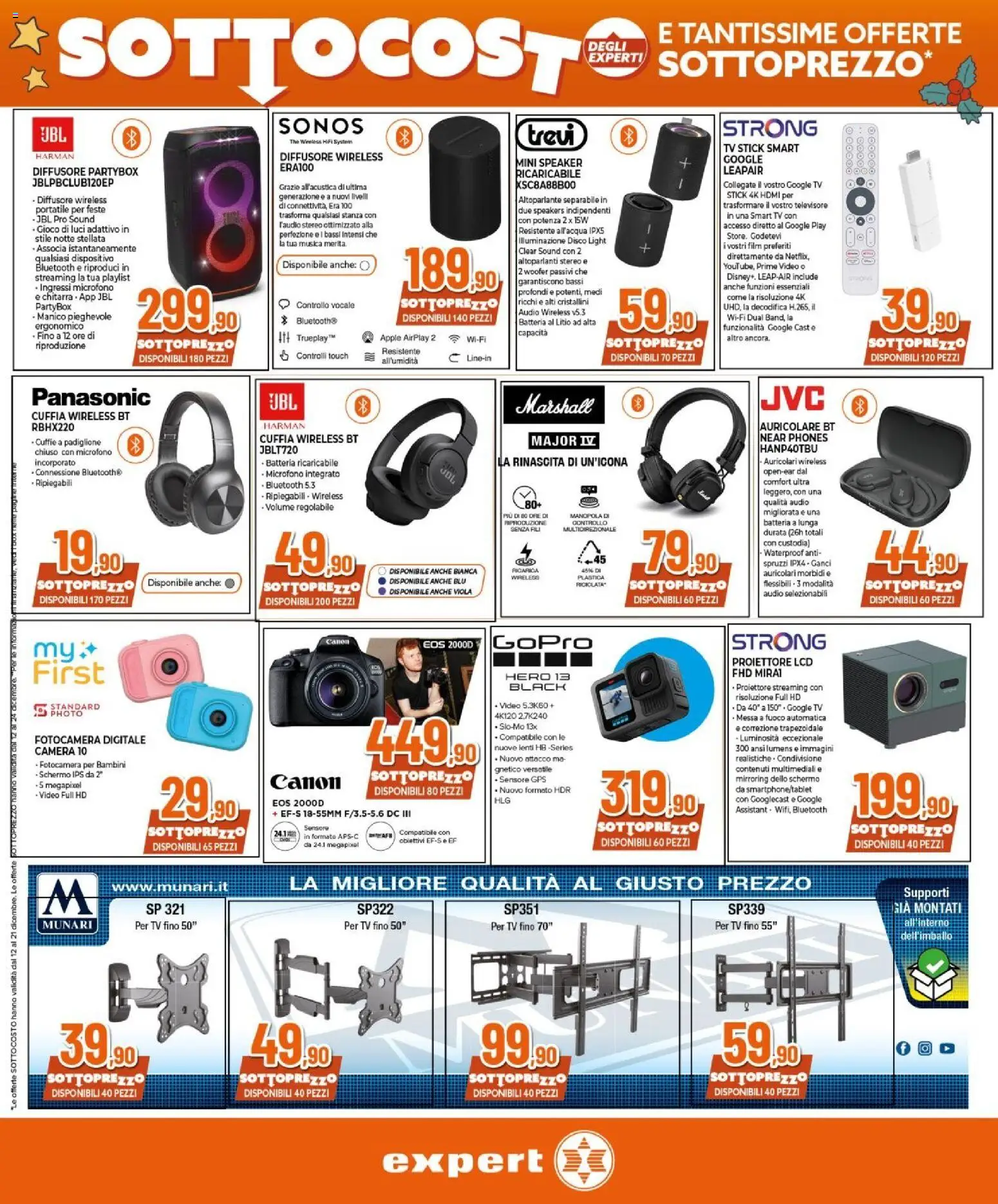 Volantino Expert del 12.12.2025 | Pagina: 26 | Prodotti: Schermo, smart TV, Video, Speaker