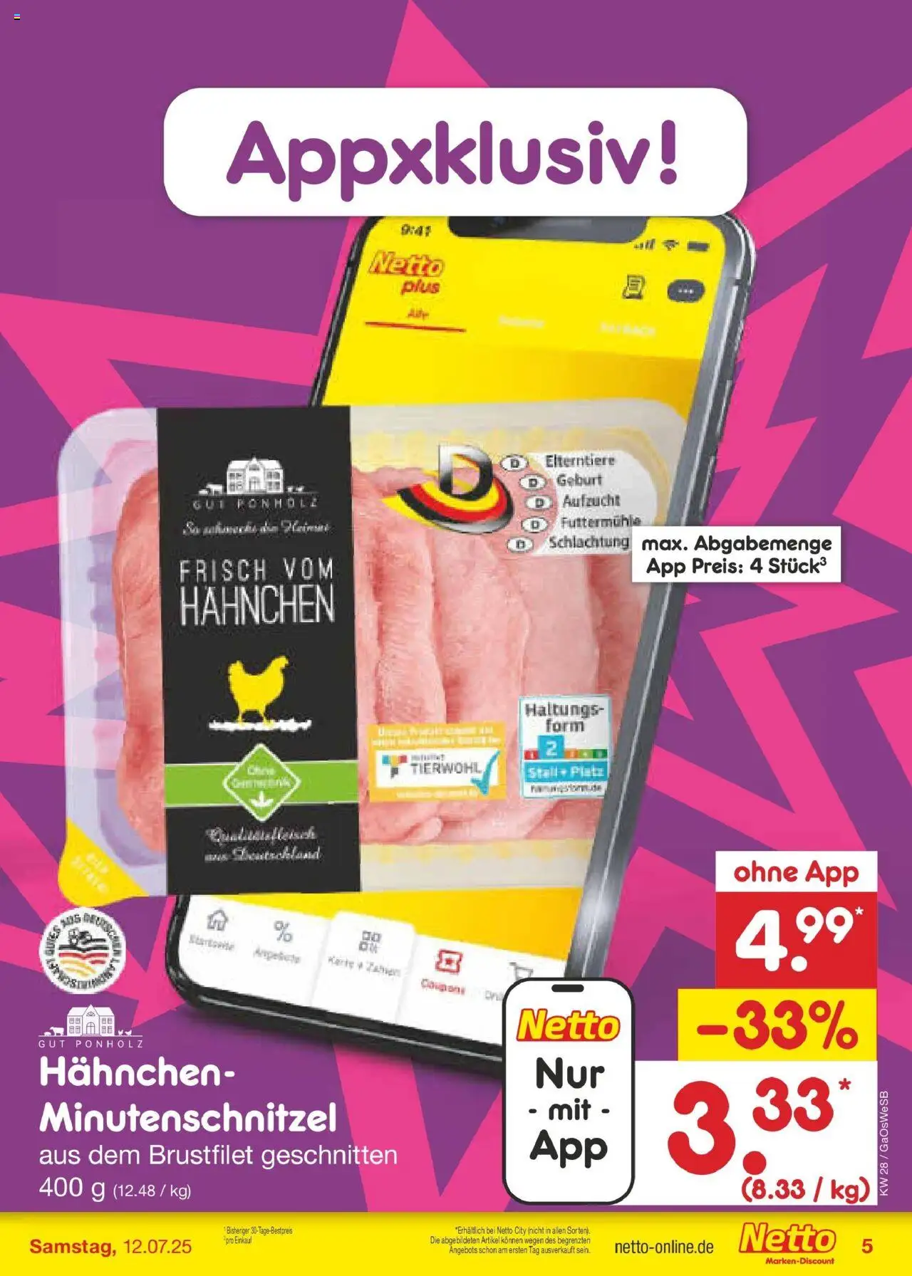 Netto Marken-Discount prospekt Bremen-Lesum	 - gültig ab dem 07.07.2025 | Seite: 5 | Produkte: Hahnchen