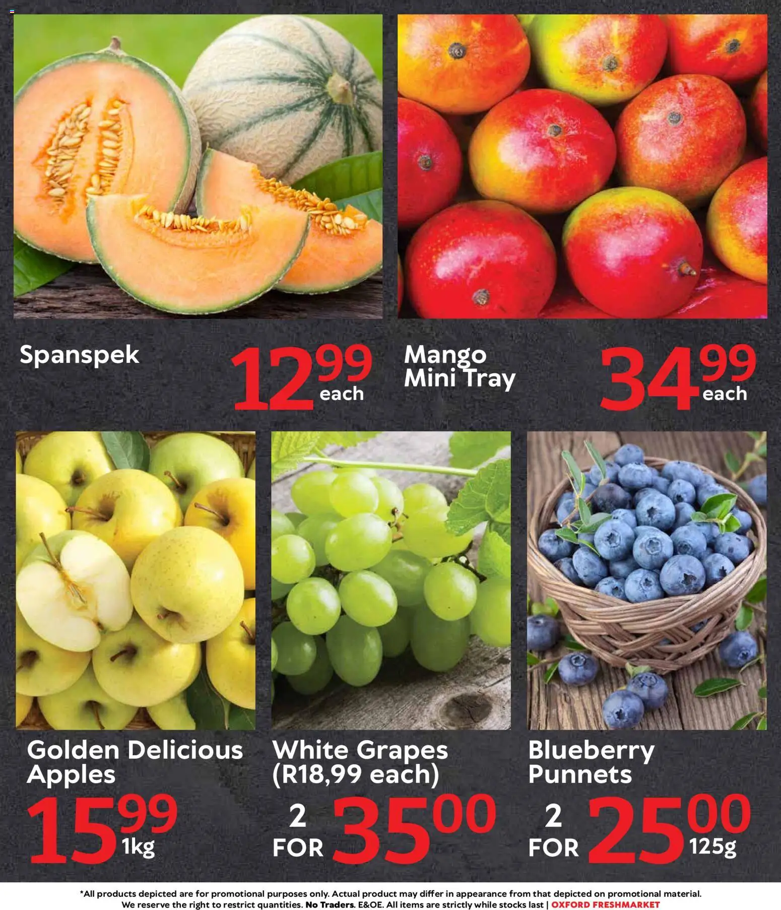 New Oxford Freshmarket catalogue – valid from 27.12.2025 | Page: 6 | Products: Tray, Apples, Mango, Grapes