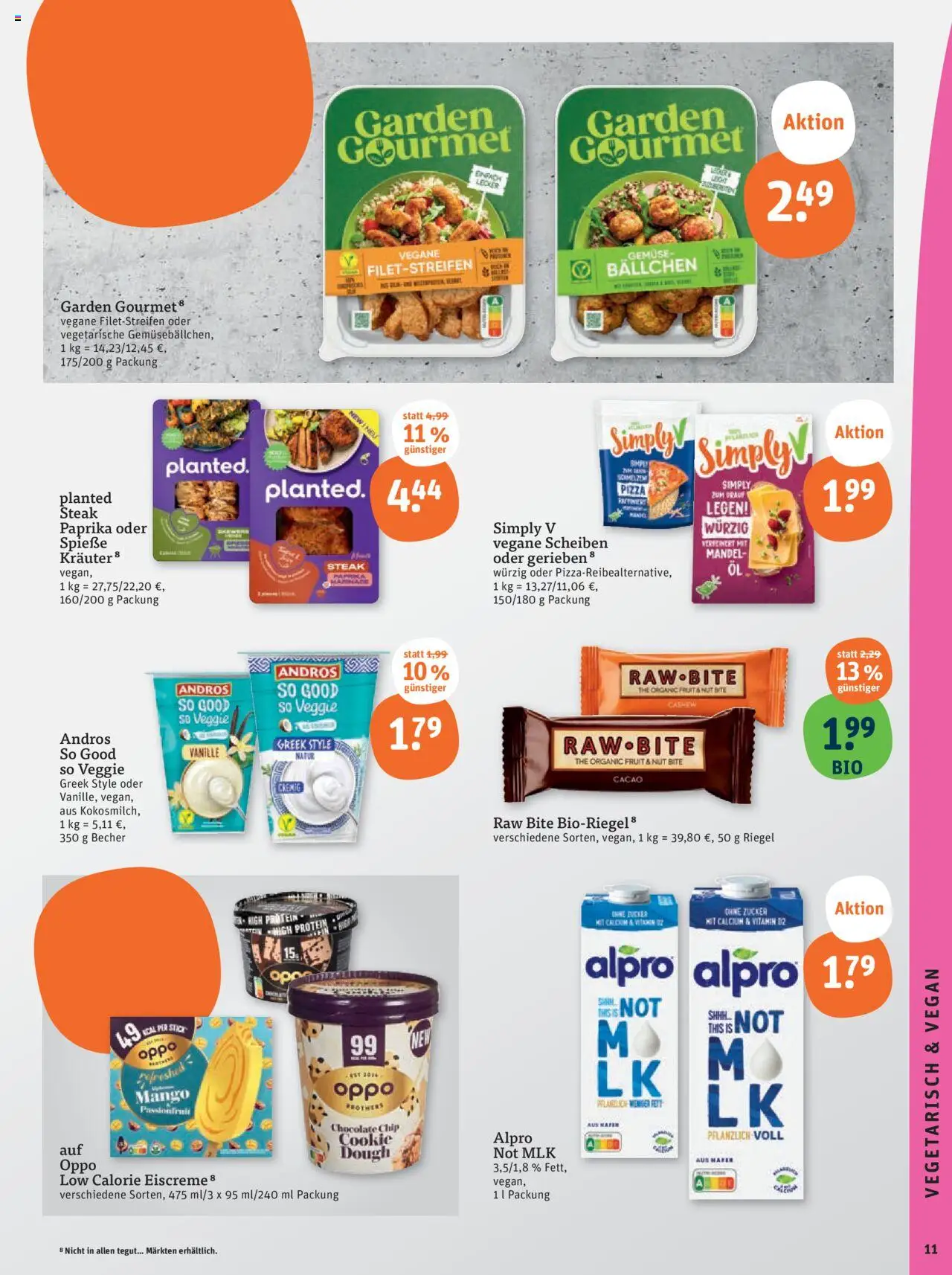 Tegut Prospekt - gültig ab dem 11.08.2025 | Seite: 13 | Produkte: Eiscreme, Paprika, Pizza, Steak