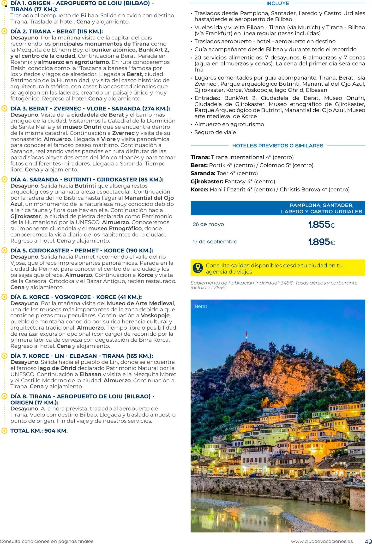 Viajes El Corte Inglés Zona Norte │ válido desde el 01.01.2026 | Página: 49