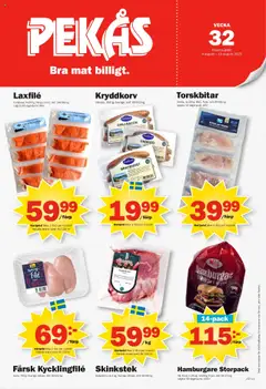 Pekås - erbjudanden - Förhandsvisning av reklamblad från butik Pekås aktuell från 04.08.2025