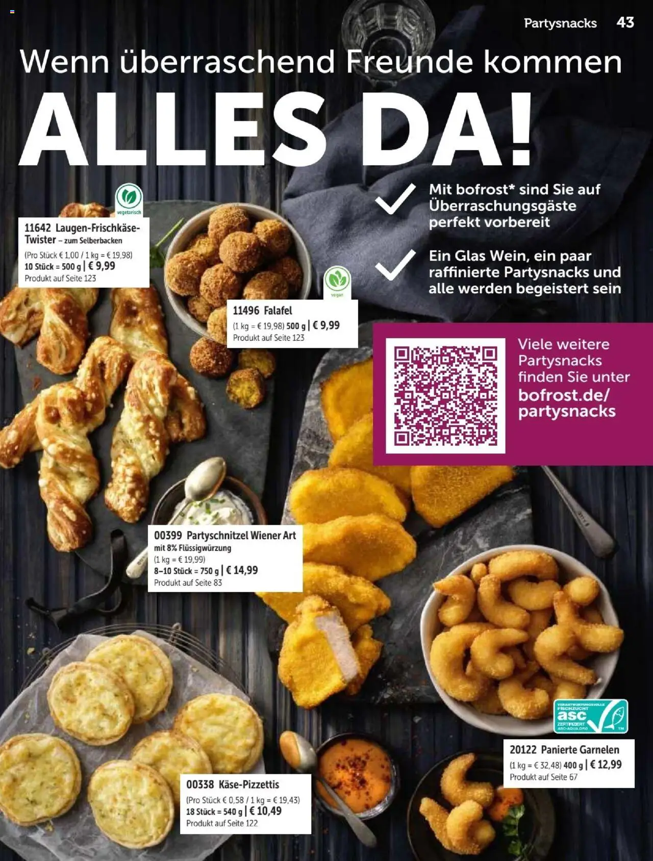 Bofrost Katalog – gültig ab 07.09.2025 | Seite: 43 | Produkte: Garnelen