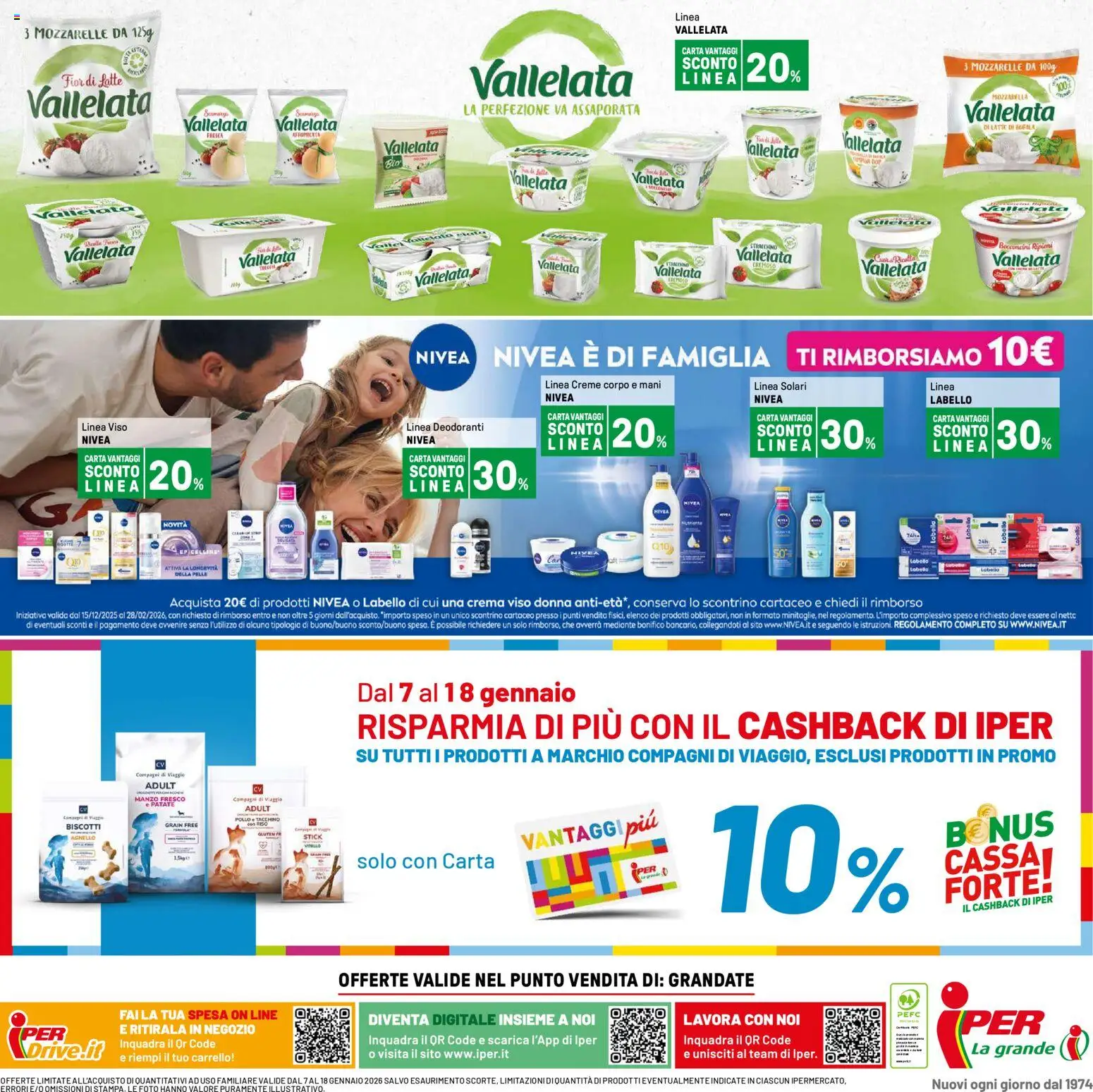 Volantino Iper del 07.01.2026 | Pagina: 40 | Prodotti: Crema viso, Mozzarella, Stracchino, Agnello