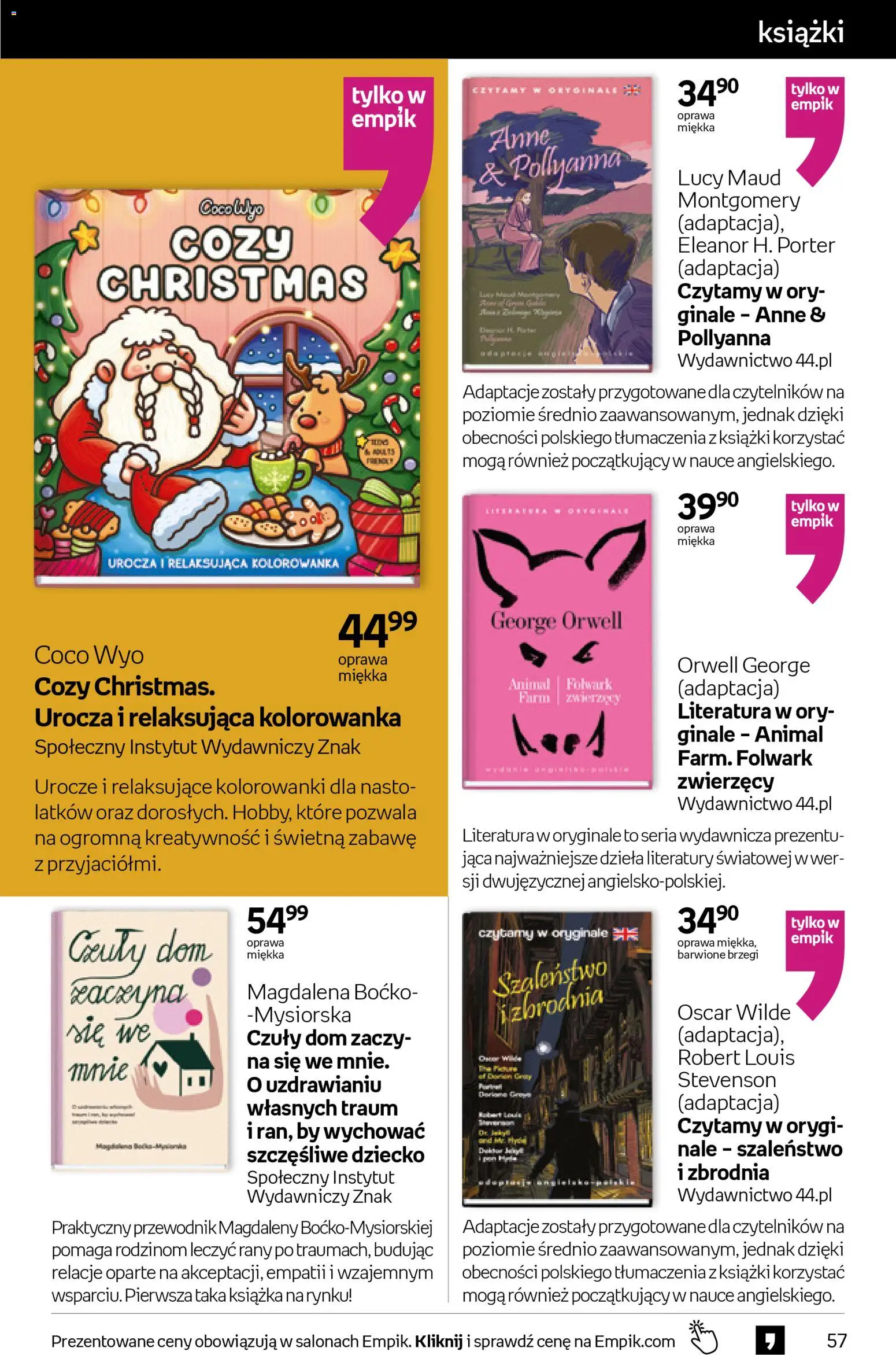 Empik promocje - Tom kultury Książki od 29.10.2025 | Strona: 57 | Produkty: Książki