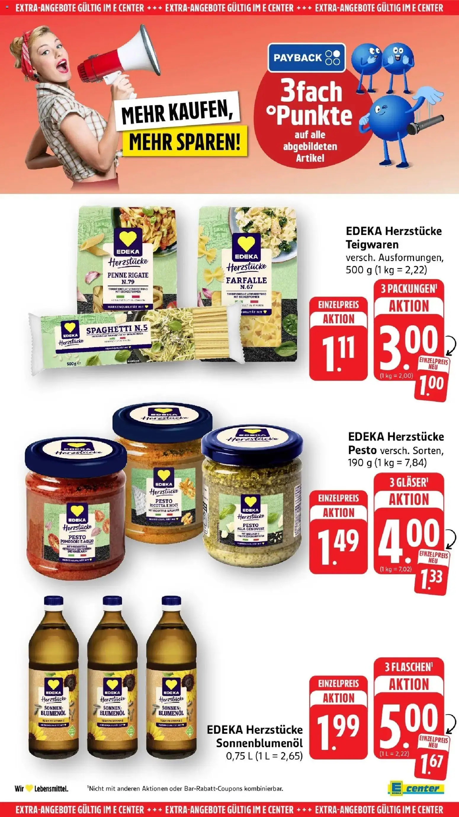 Edeka prospekt Mengen	 – gültig ab 16.03.2026 | Seite: 56 | Produkte: Sonnenblumenol, Tomaten, Knoblauch, Pasta