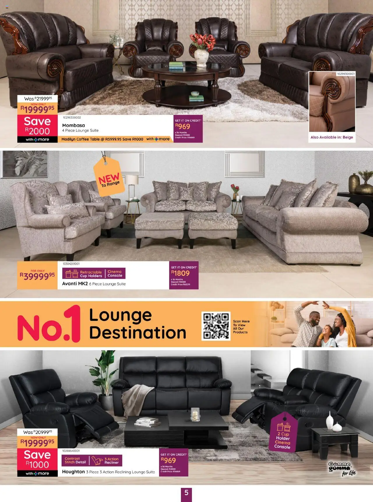New Bradlows catalogue – valid from 16.10.2025 | Page: 5 | Products: Coffee table, Table, Lounge suite, Coffee