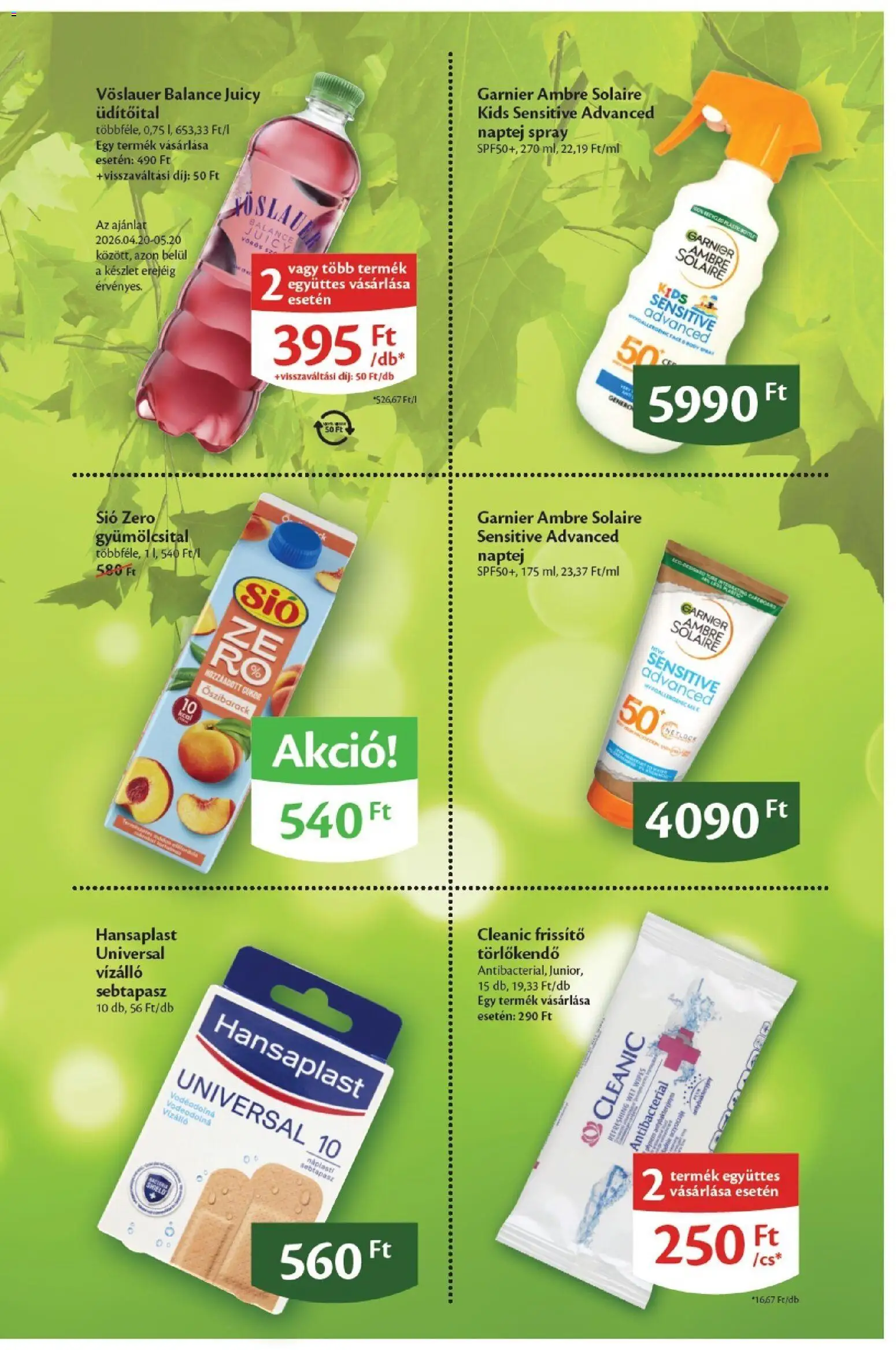 EcoFamily akciós ujság - amely érvényes a következő dátumtól: 20.04.2026 | Oldal: 3 | Termékek: Naptej, Sebtapasz, Só, Cukor