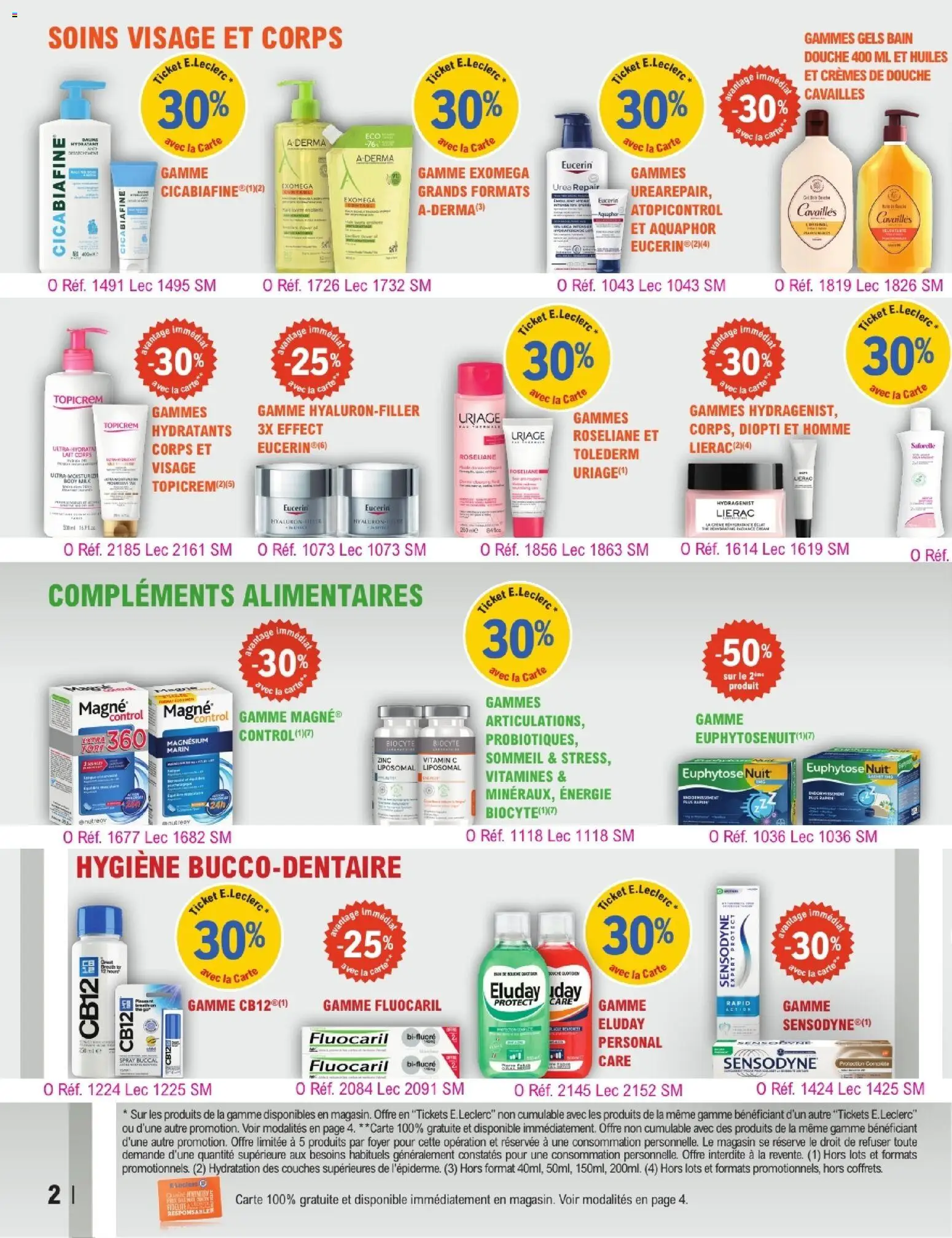 {H1} | Page: 2 | Produits: Body, Couches, Douche, Lait