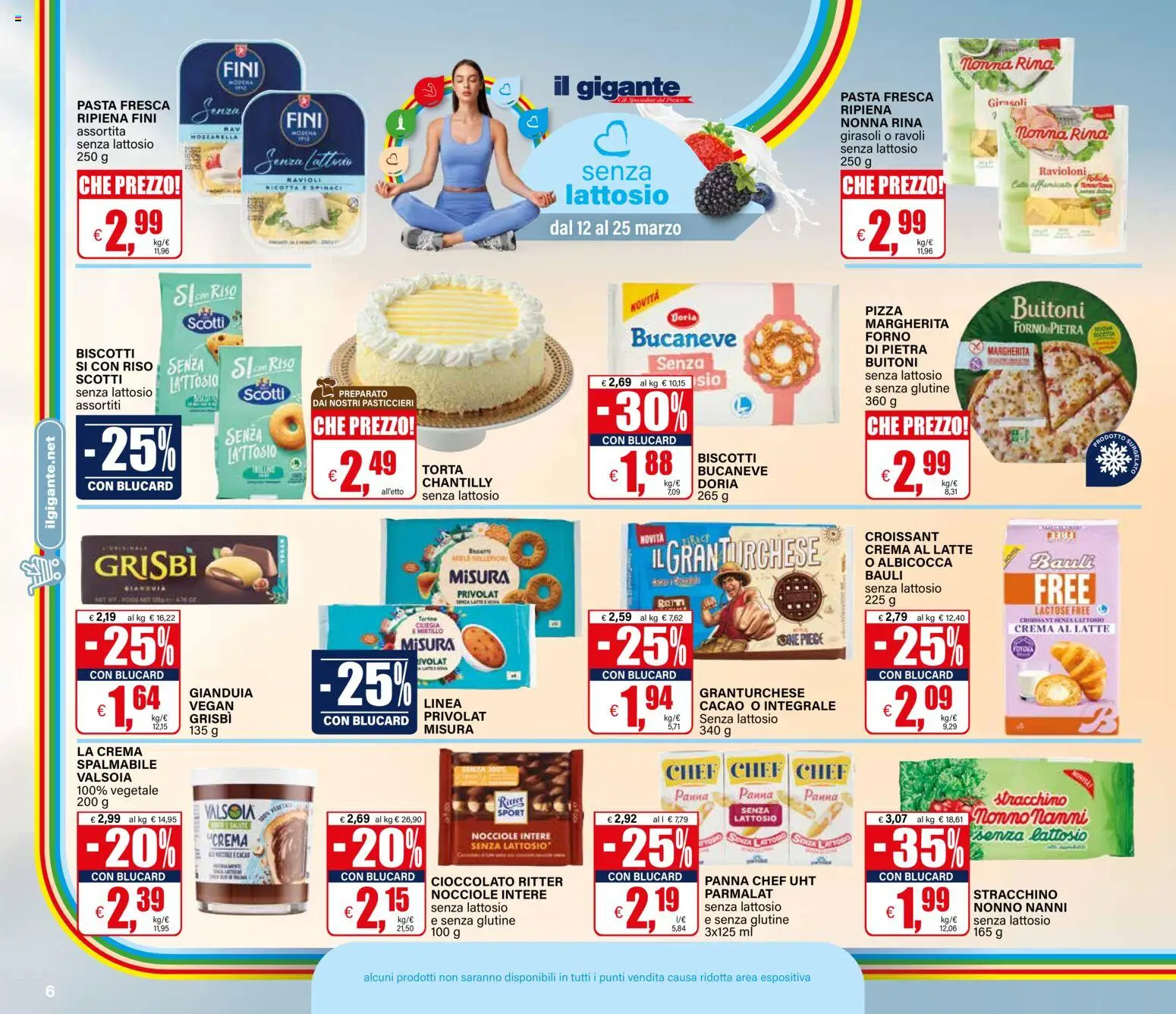 Volantino Il Gigante del 12.03.2026 | Pagina: 6 | Prodotti: Crema, Mozzarella, Croissant, Cacao